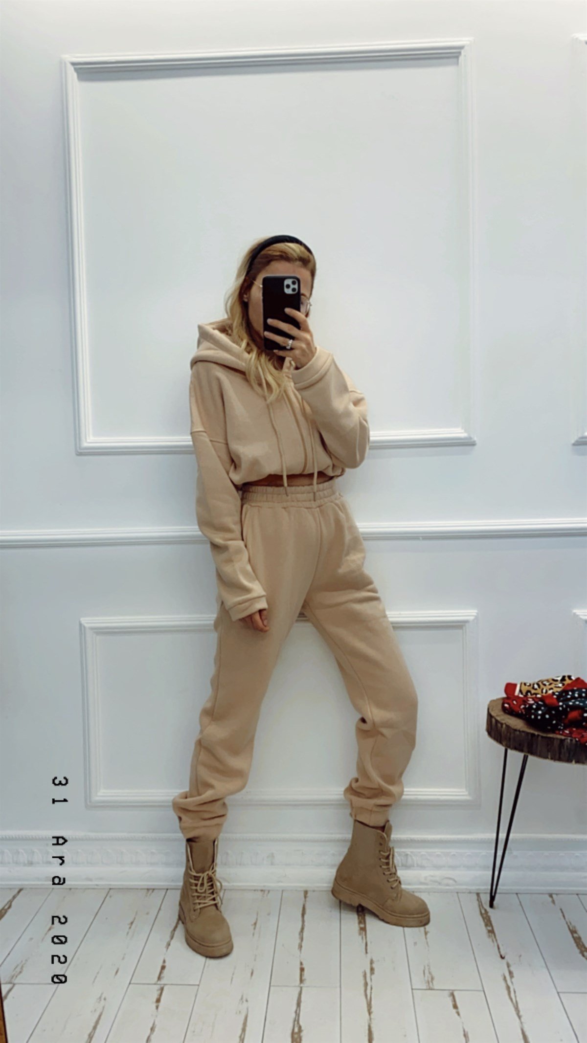 Fermuarlı Hoodie Eşofman Takım