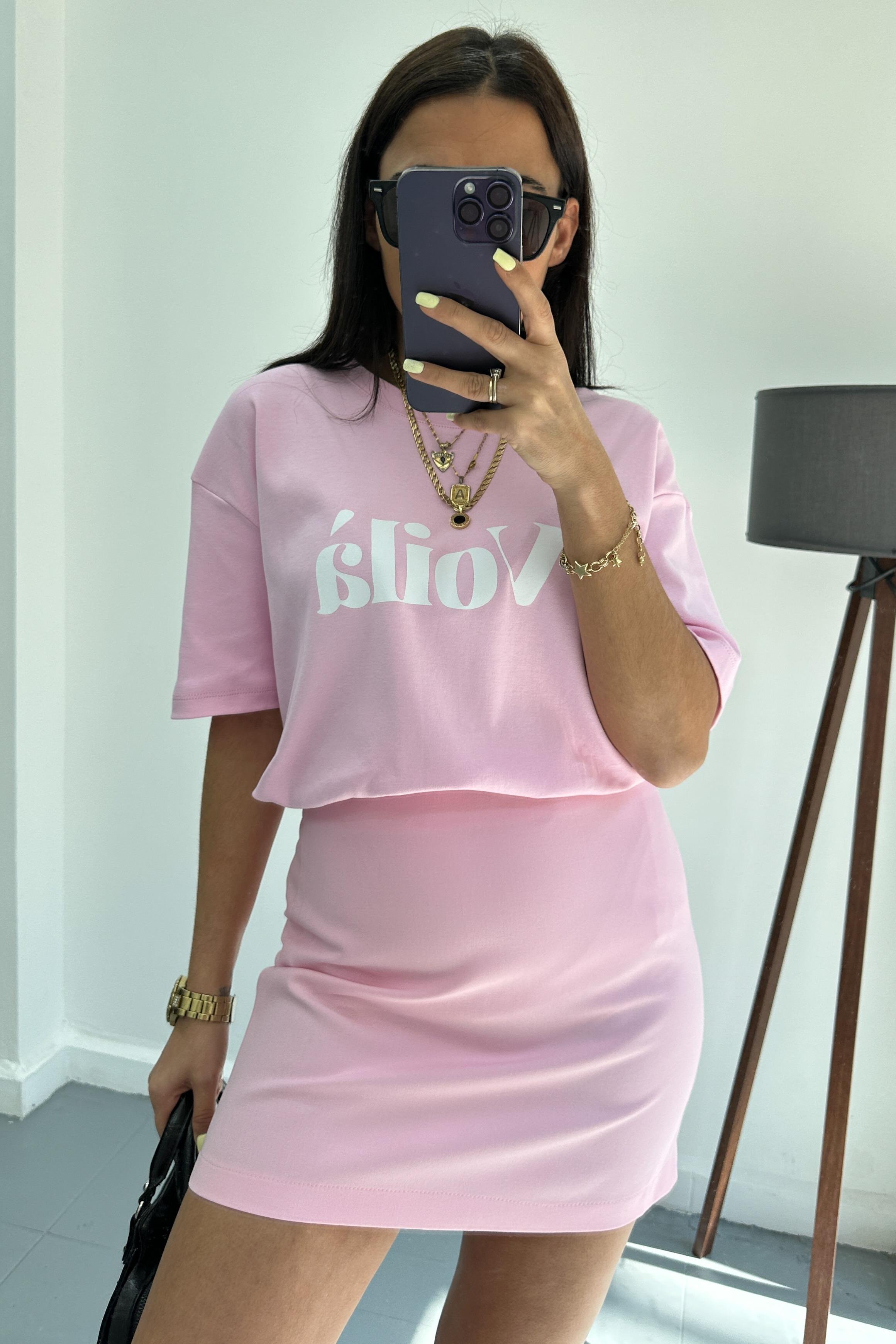 Fermuarlı Pembe Mini EtekETEK