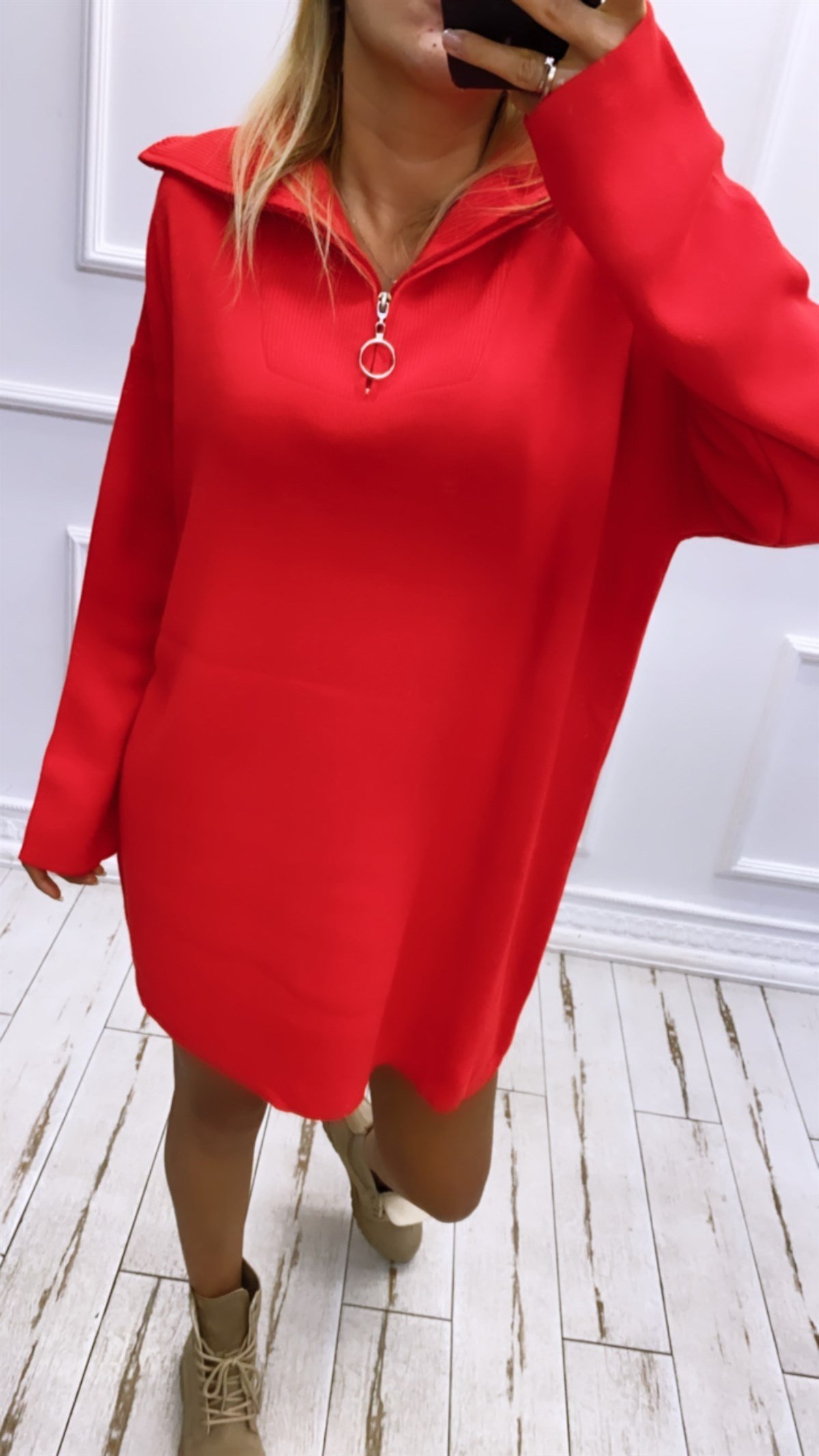 Fermuarlı Tunik KazakKAZAK