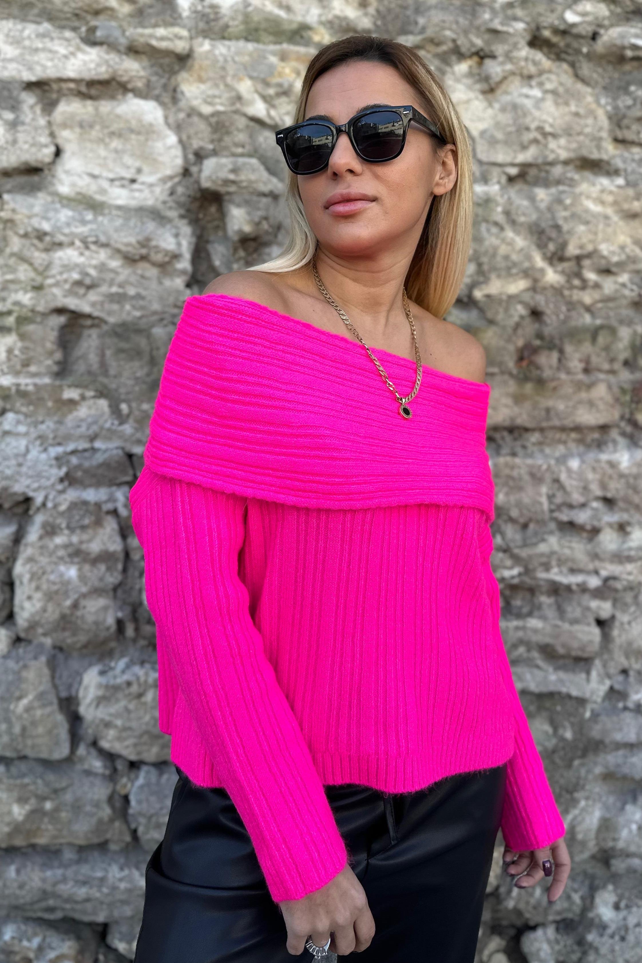 Fitilli Madonna Yaka Pembe KazakKAZAK