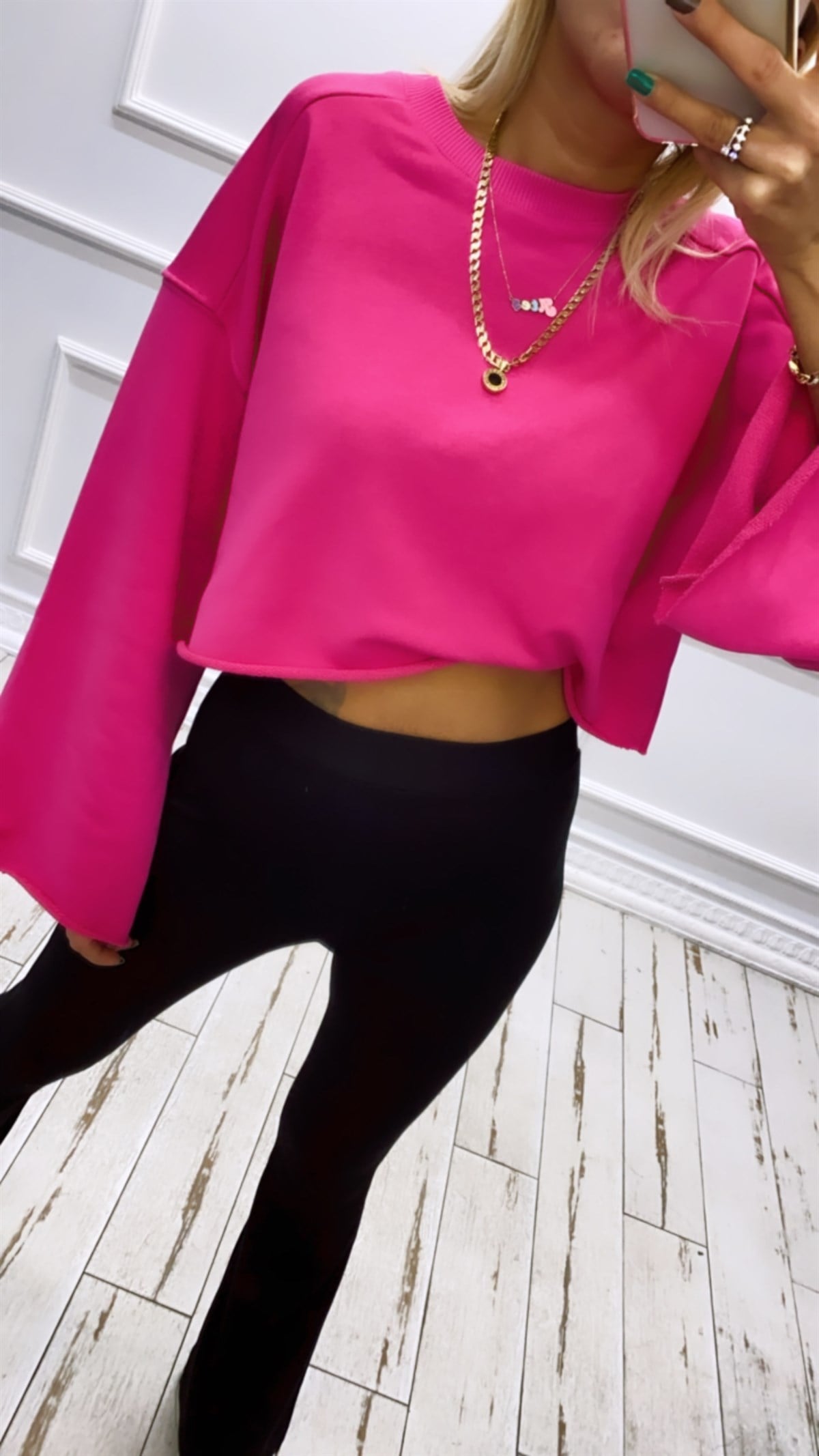 Fuşya Mini SweatshirtSWEATSHİRT