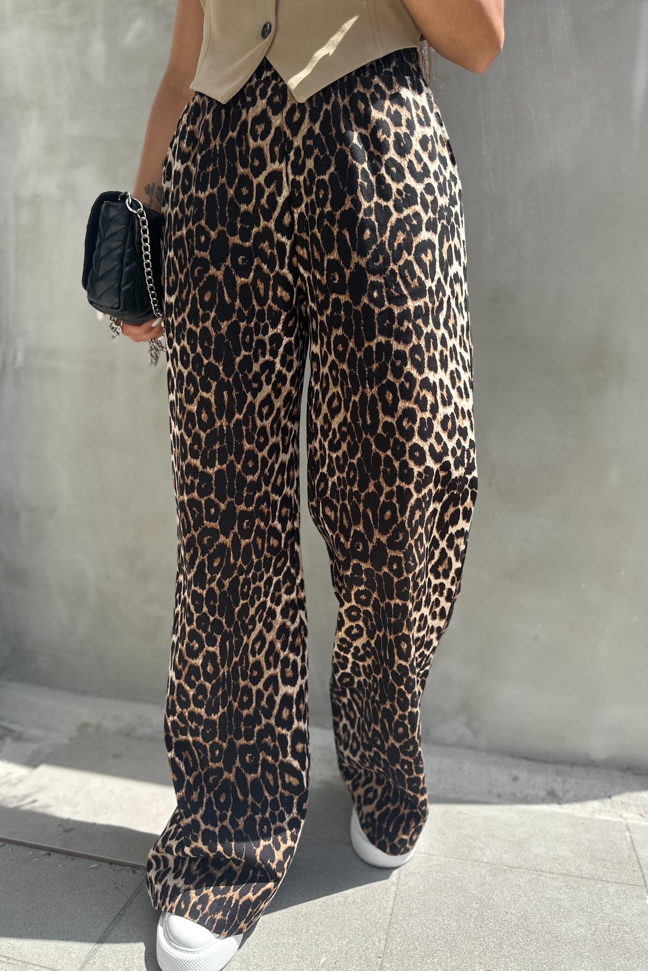 Gabardin Leopar PantolonPANTOLON