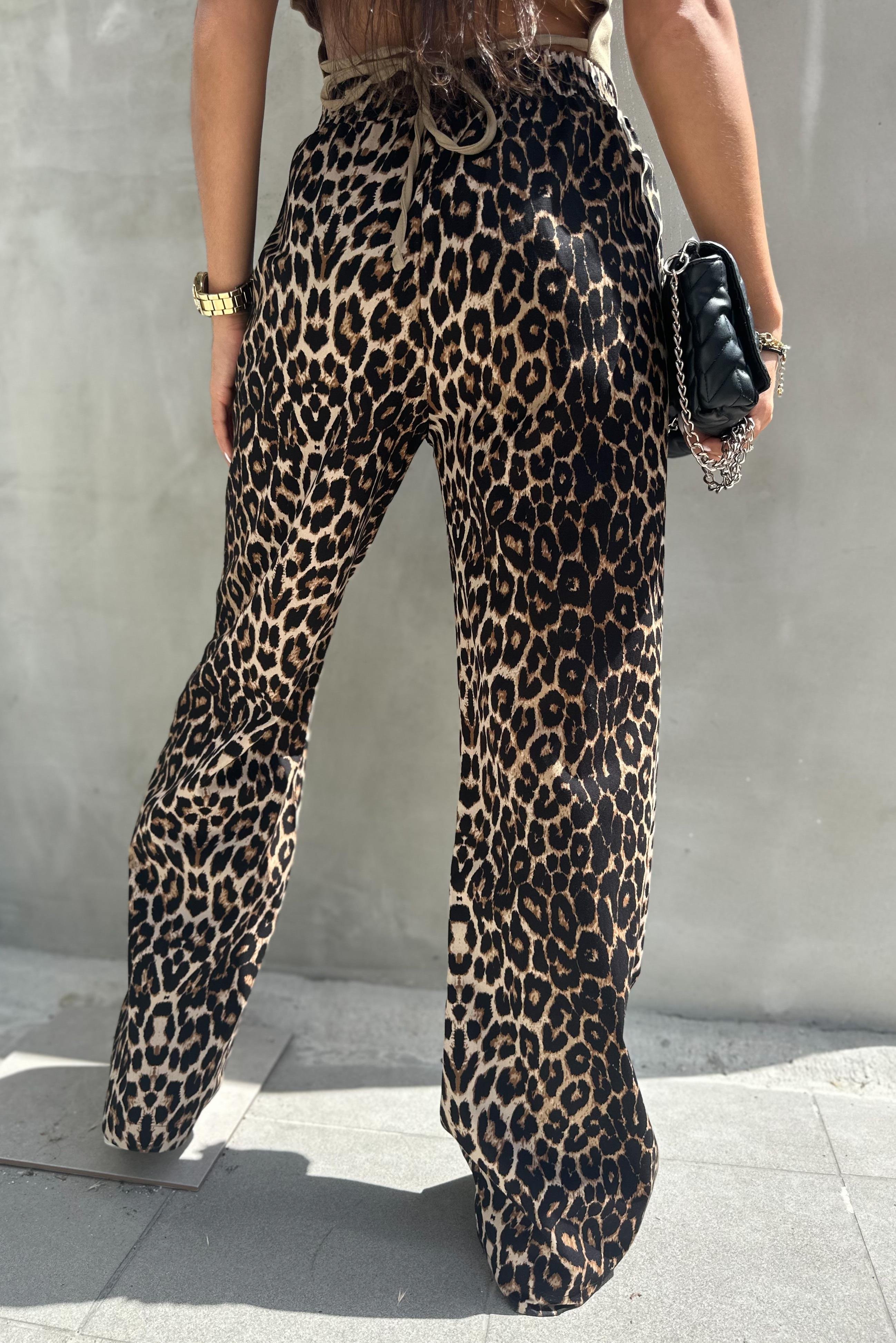 Gabardin Leopar PantolonPANTOLON