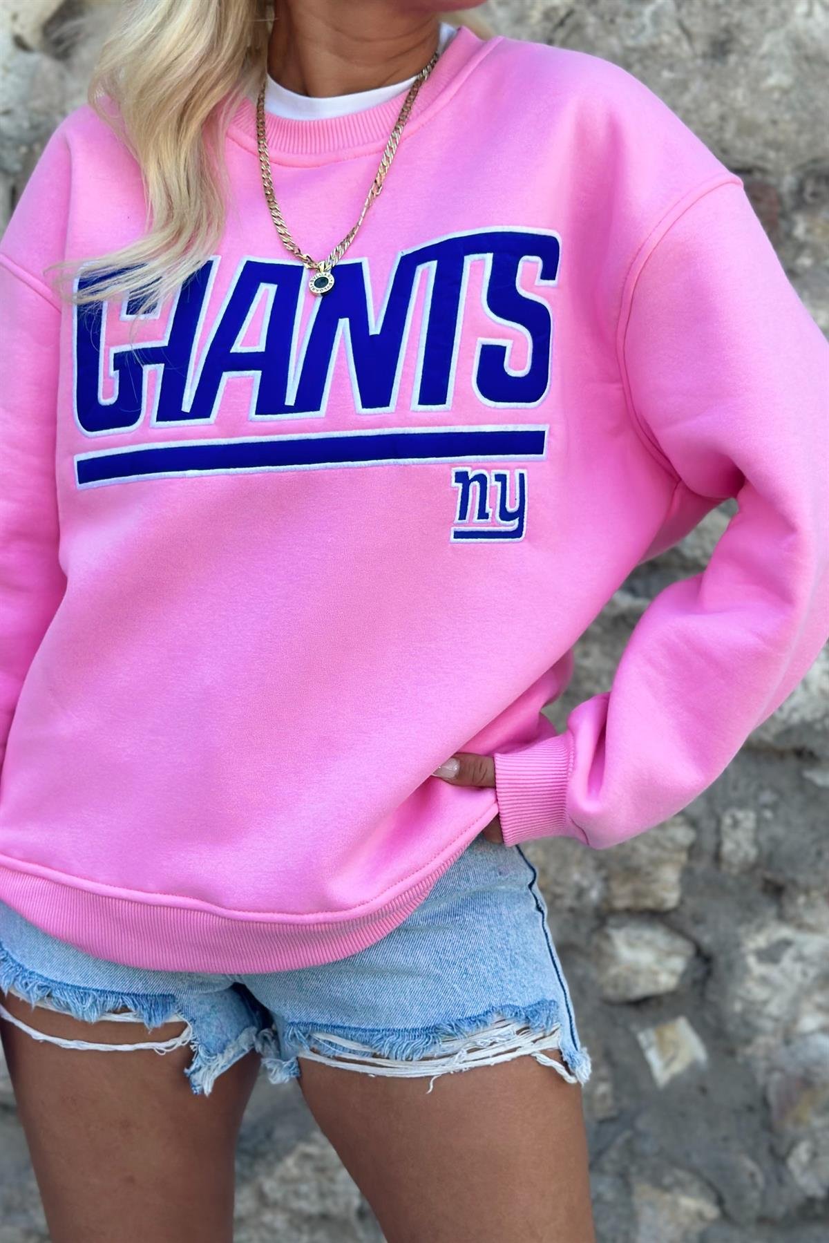 Giant Pembe SweatshirtSWEATSHİRT