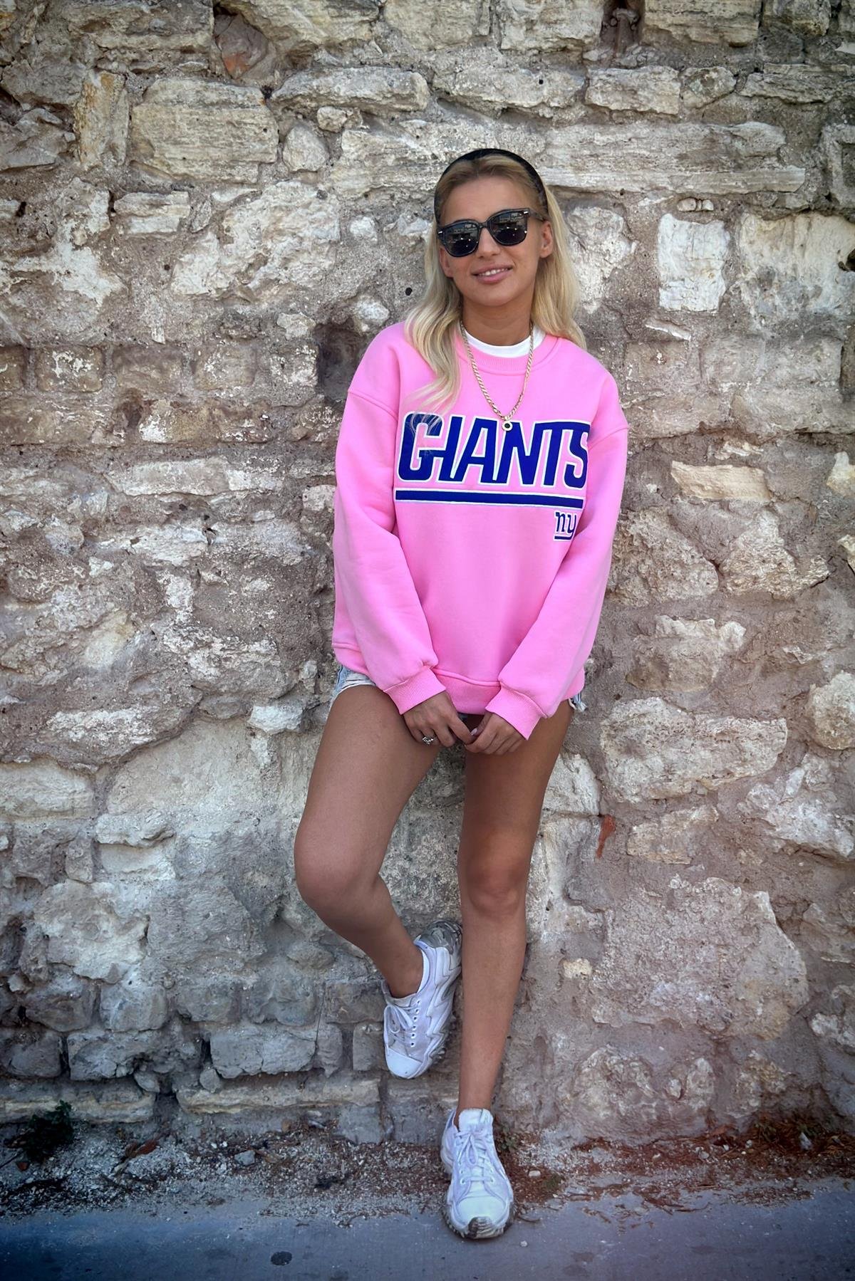 Giant Pembe SweatshirtSWEATSHİRT