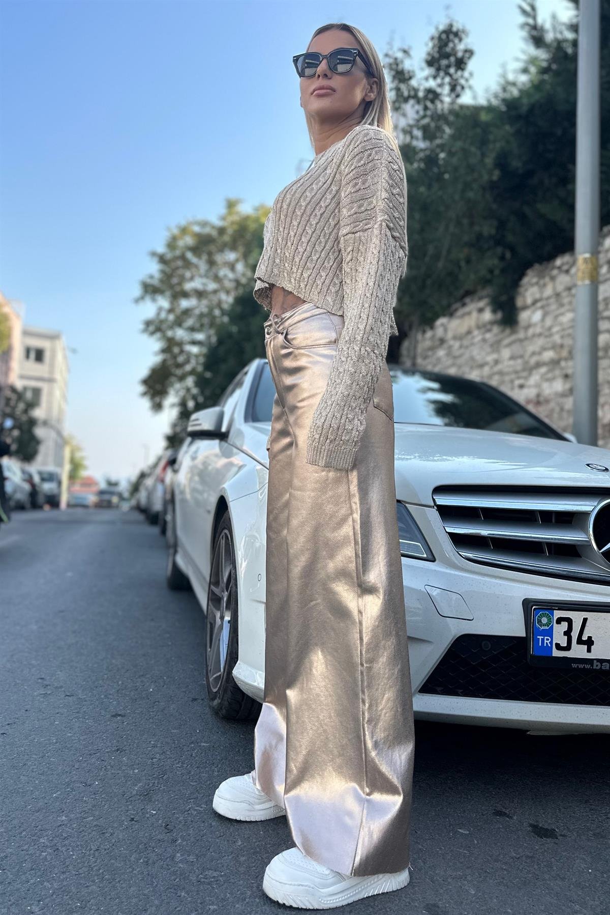 Gold Varaklı PantolonPANTOLON