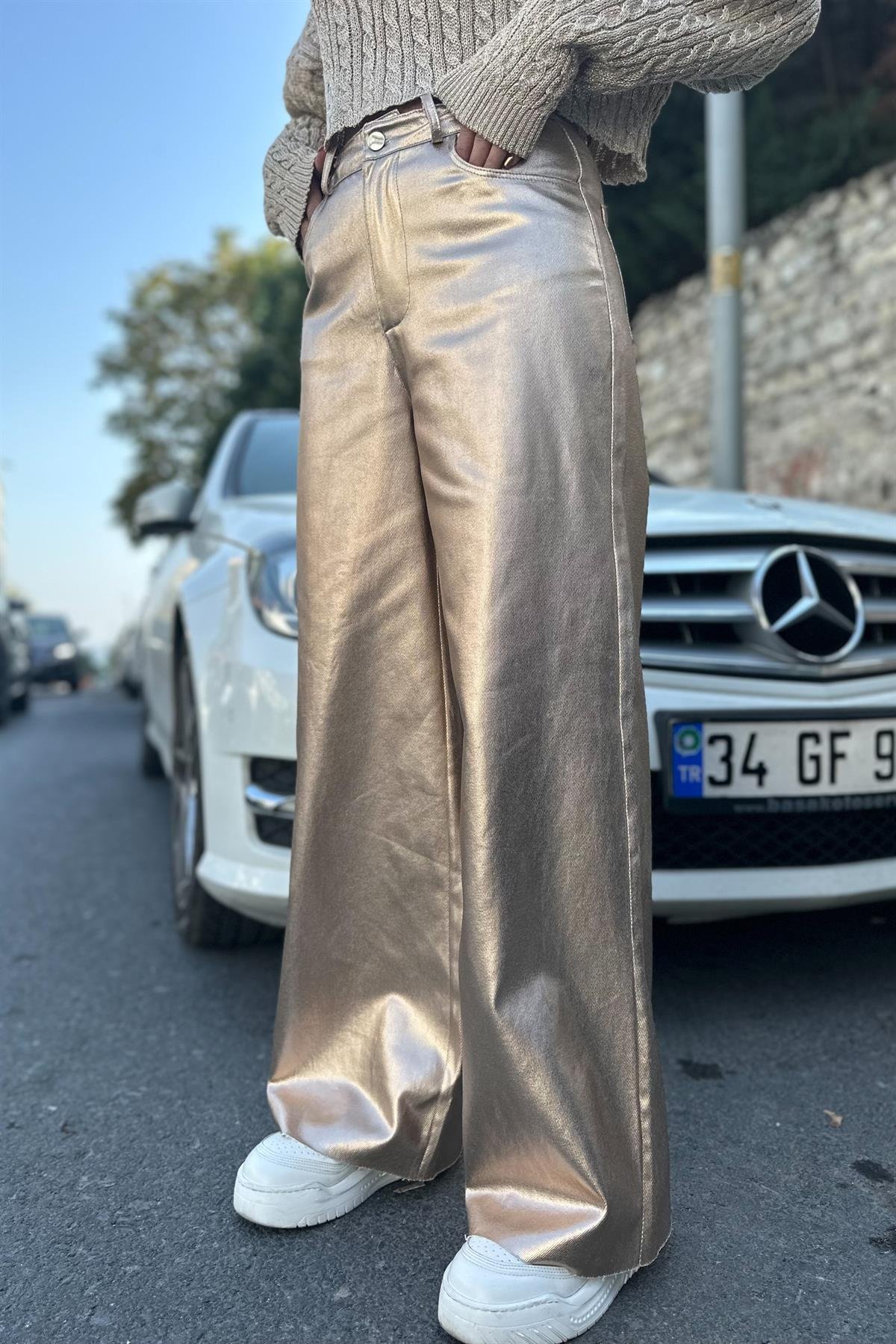 Gold Varaklı PantolonPANTOLON