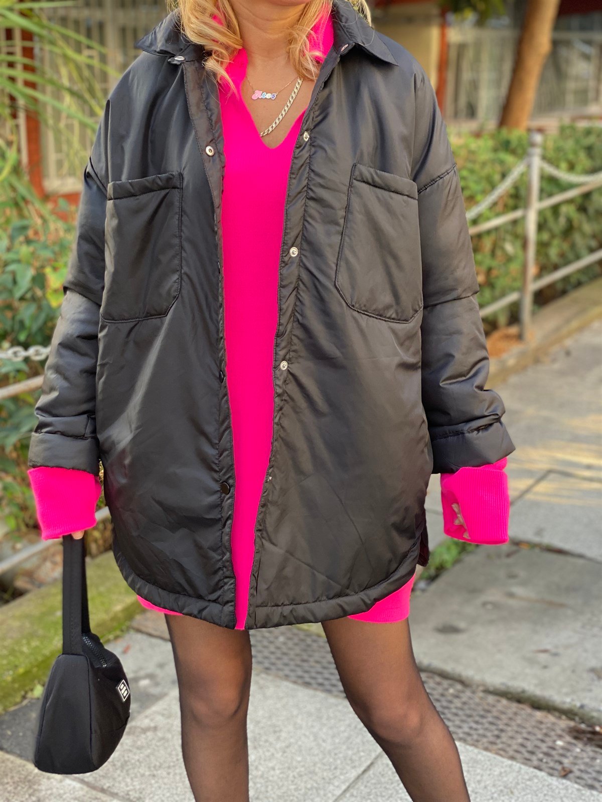 Gömlek Yaka Puffy MontMONT/CEKET