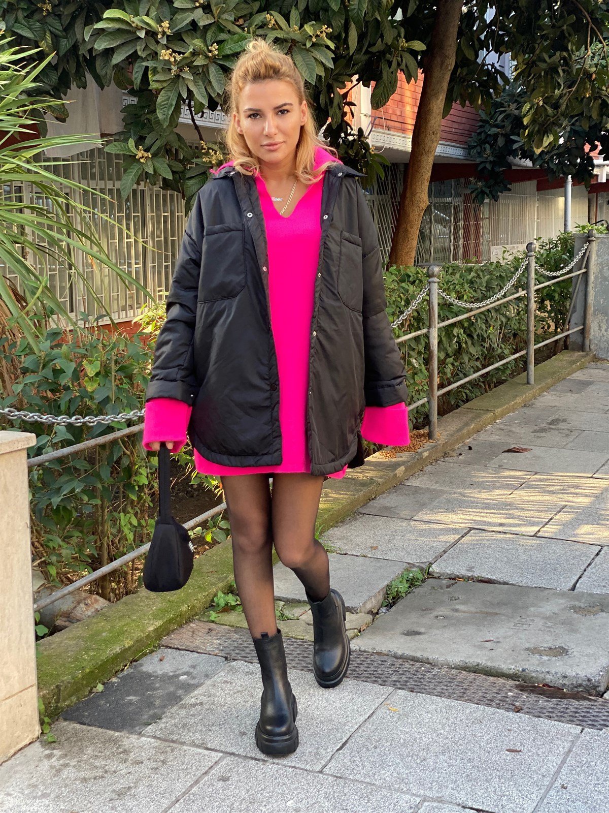 Gömlek Yaka Puffy MontMONT/CEKET