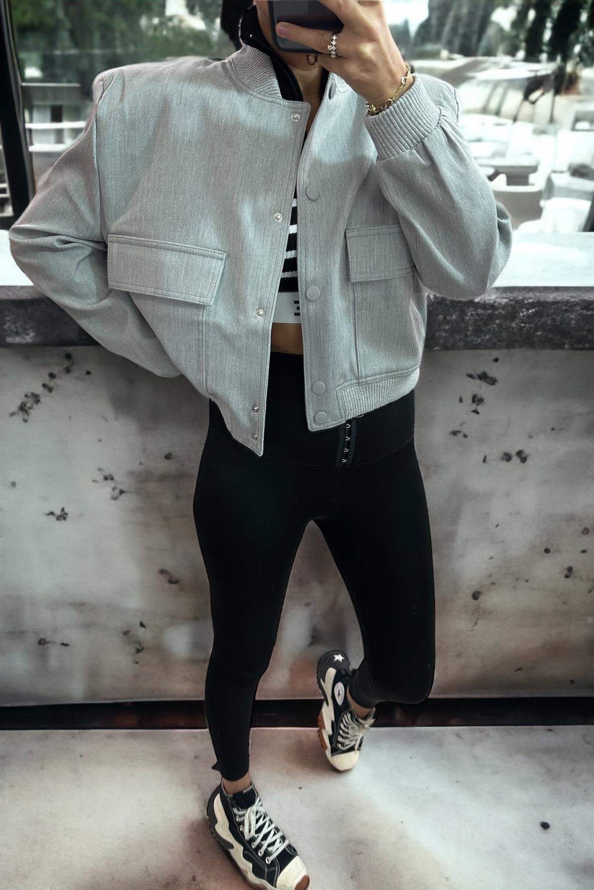 Gri Bomber CeketMONT/CEKET