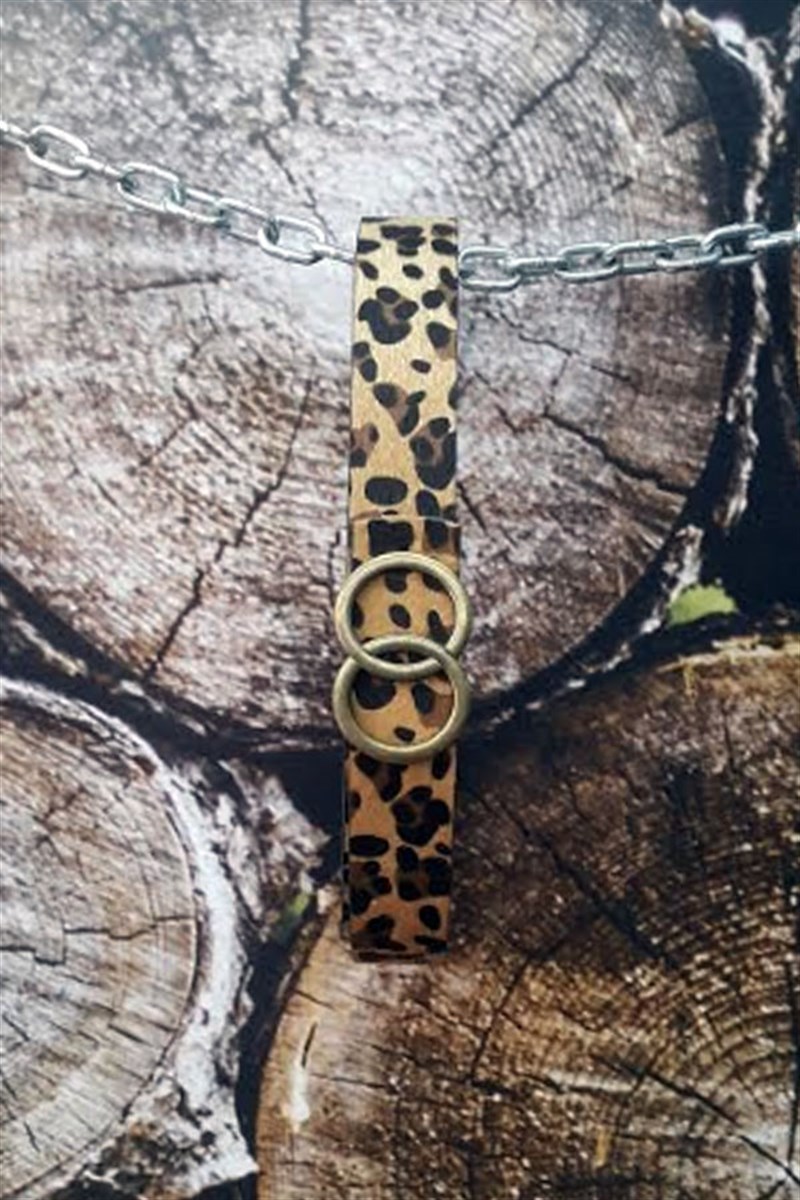 Halka Tokalı Leopar Kemer