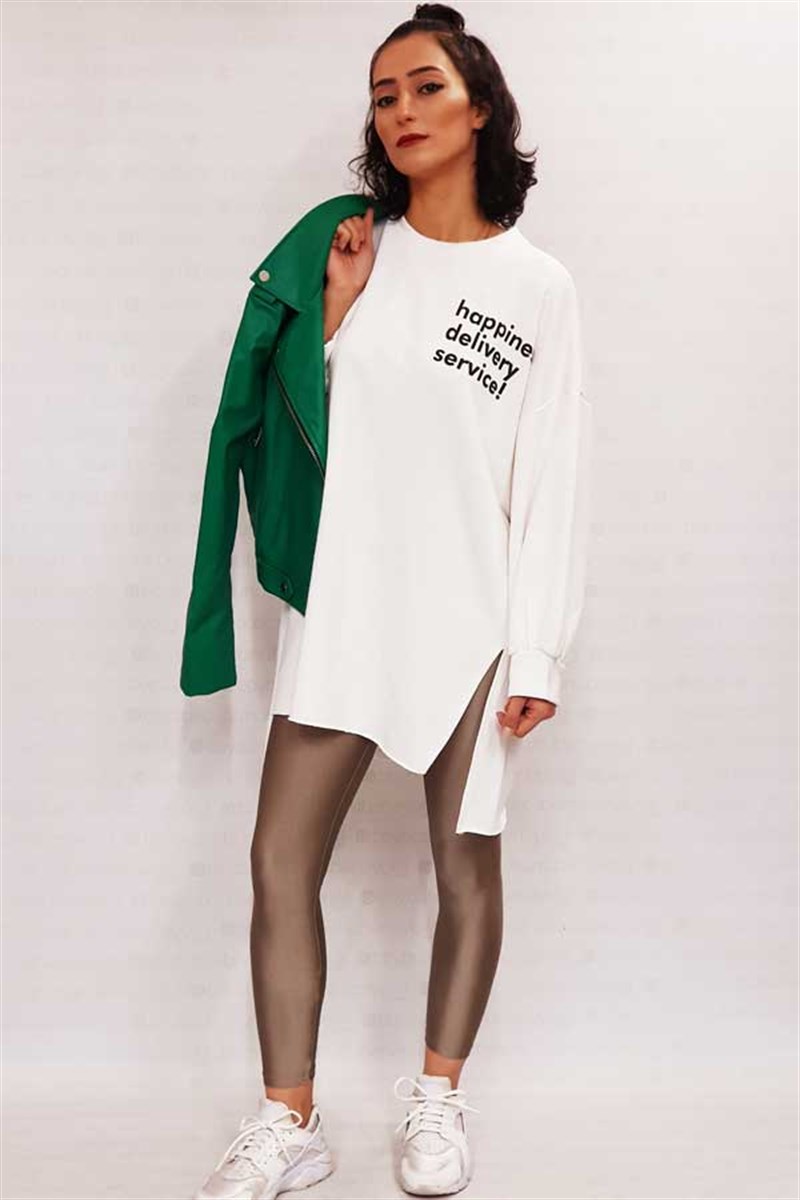 Happinest Oversize Tunik Sweat