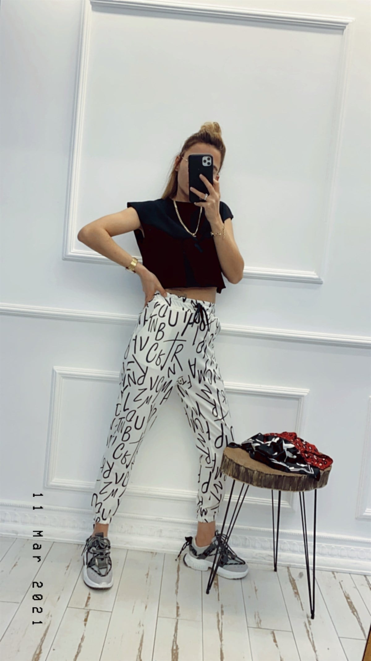 Harf Baskılı Jogger Eşofman