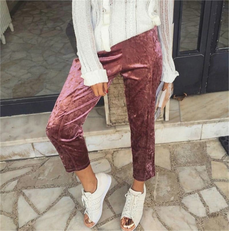 Kadife Havuç Pantalon