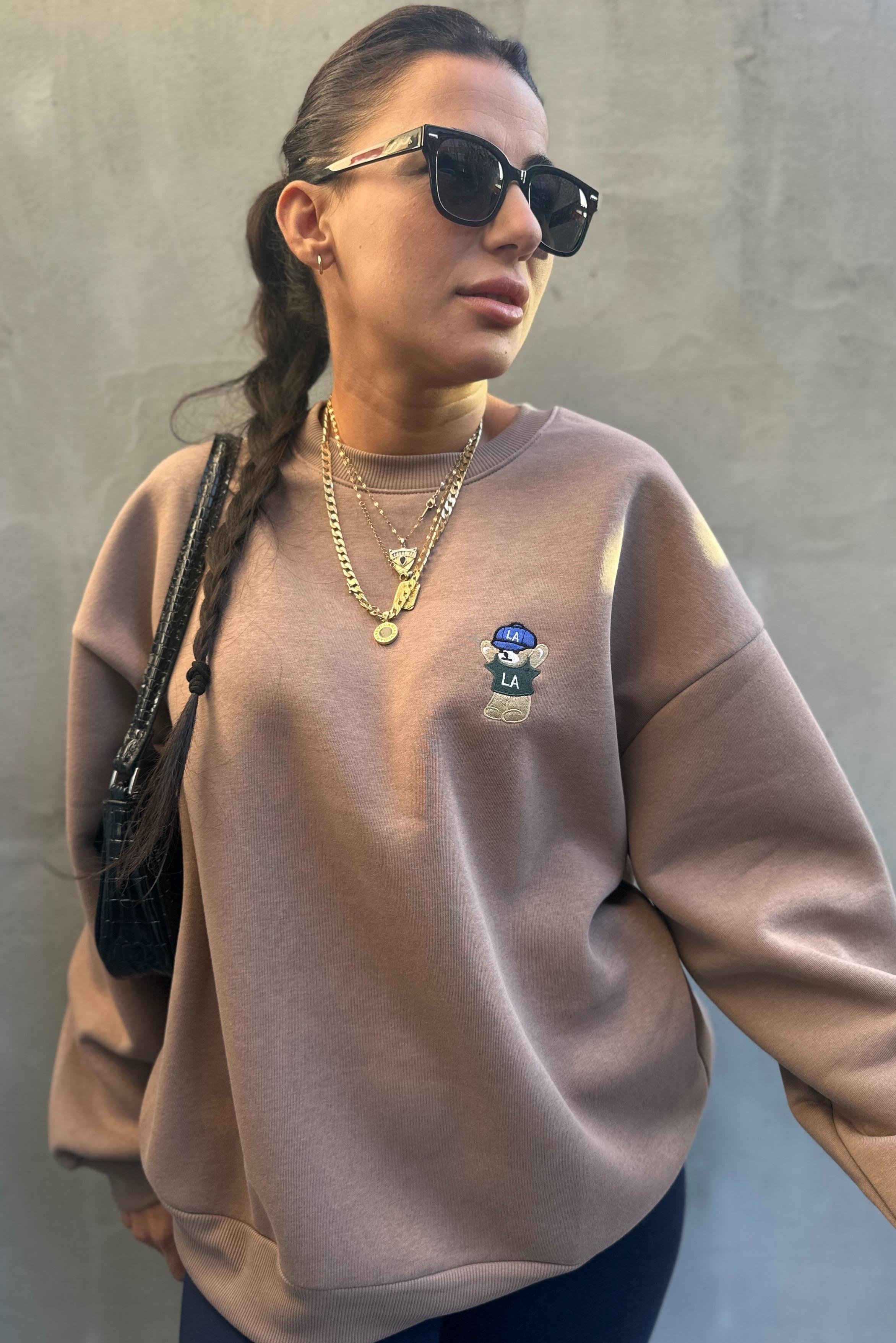 Kahverengi Ayıcık SweatshirtSWEATSHİRT