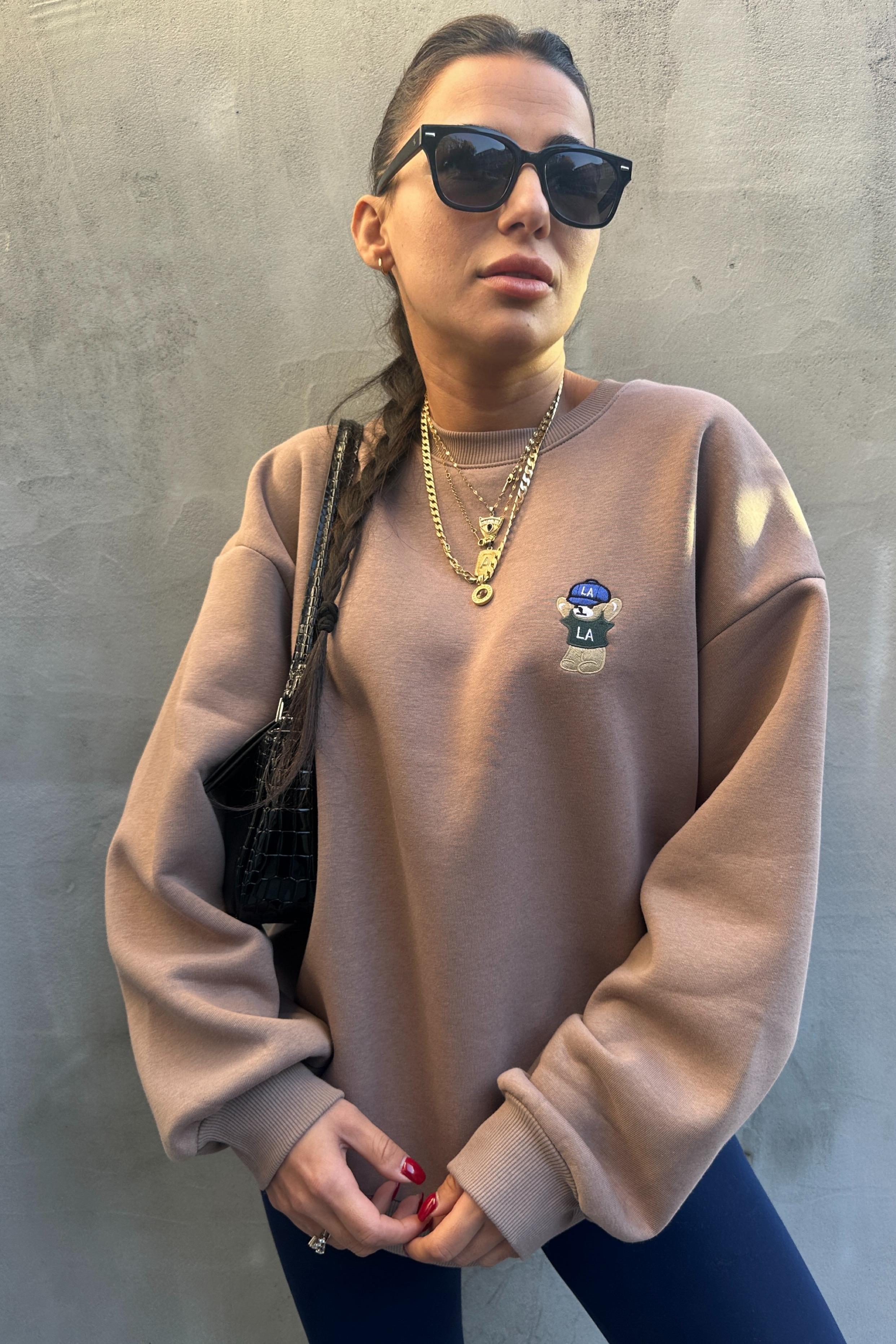Kahverengi Ayıcık SweatshirtSWEATSHİRT