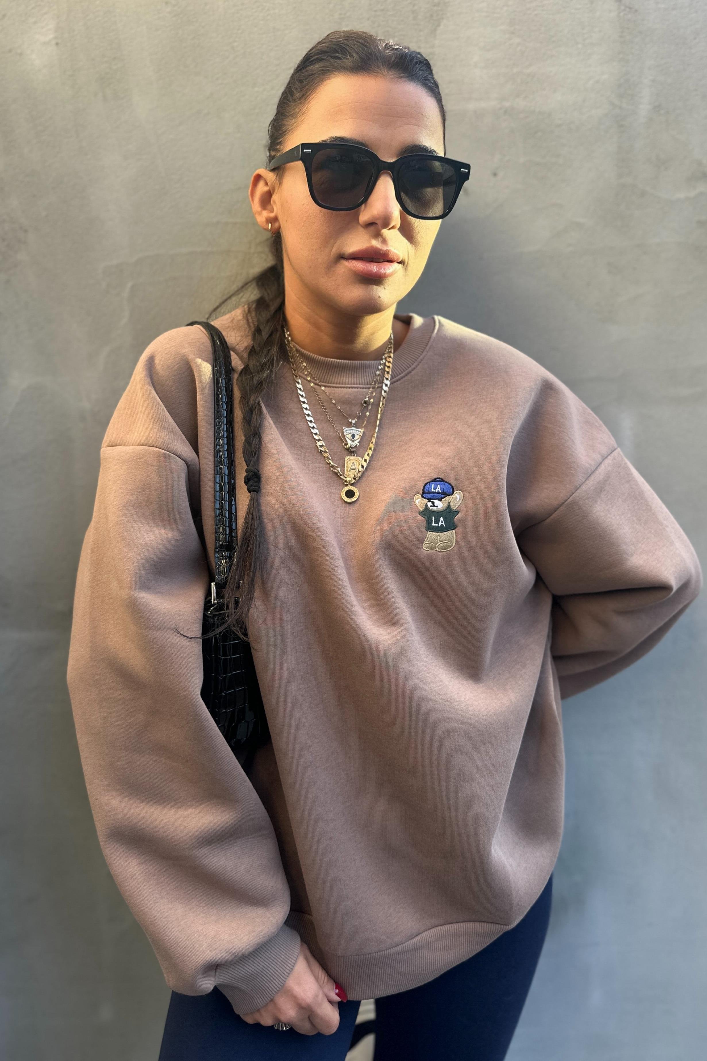 Kahverengi Ayıcık SweatshirtSWEATSHİRT