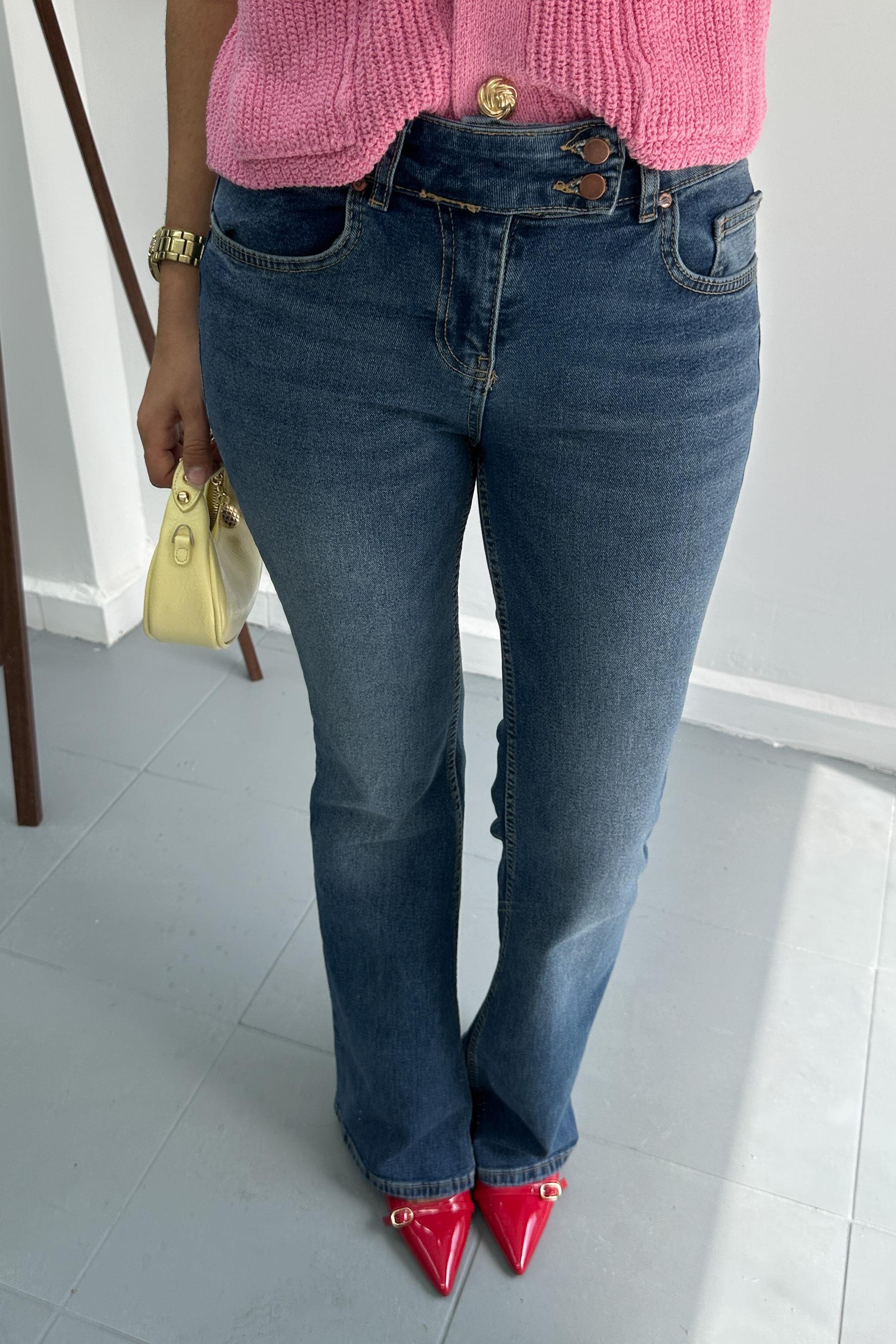 Kalın Kemerli Bootcut PantolonBLUZ