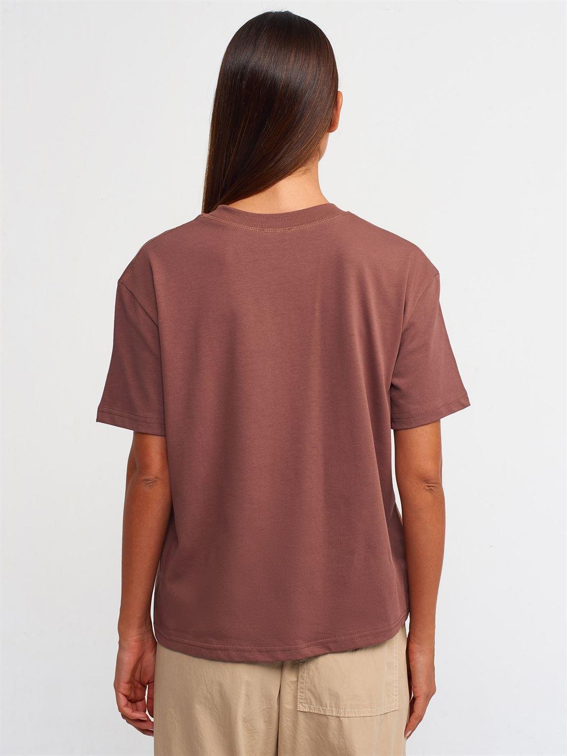 Kalın Yaka Basic Kahverengi TshirtÇOK SATANLAR