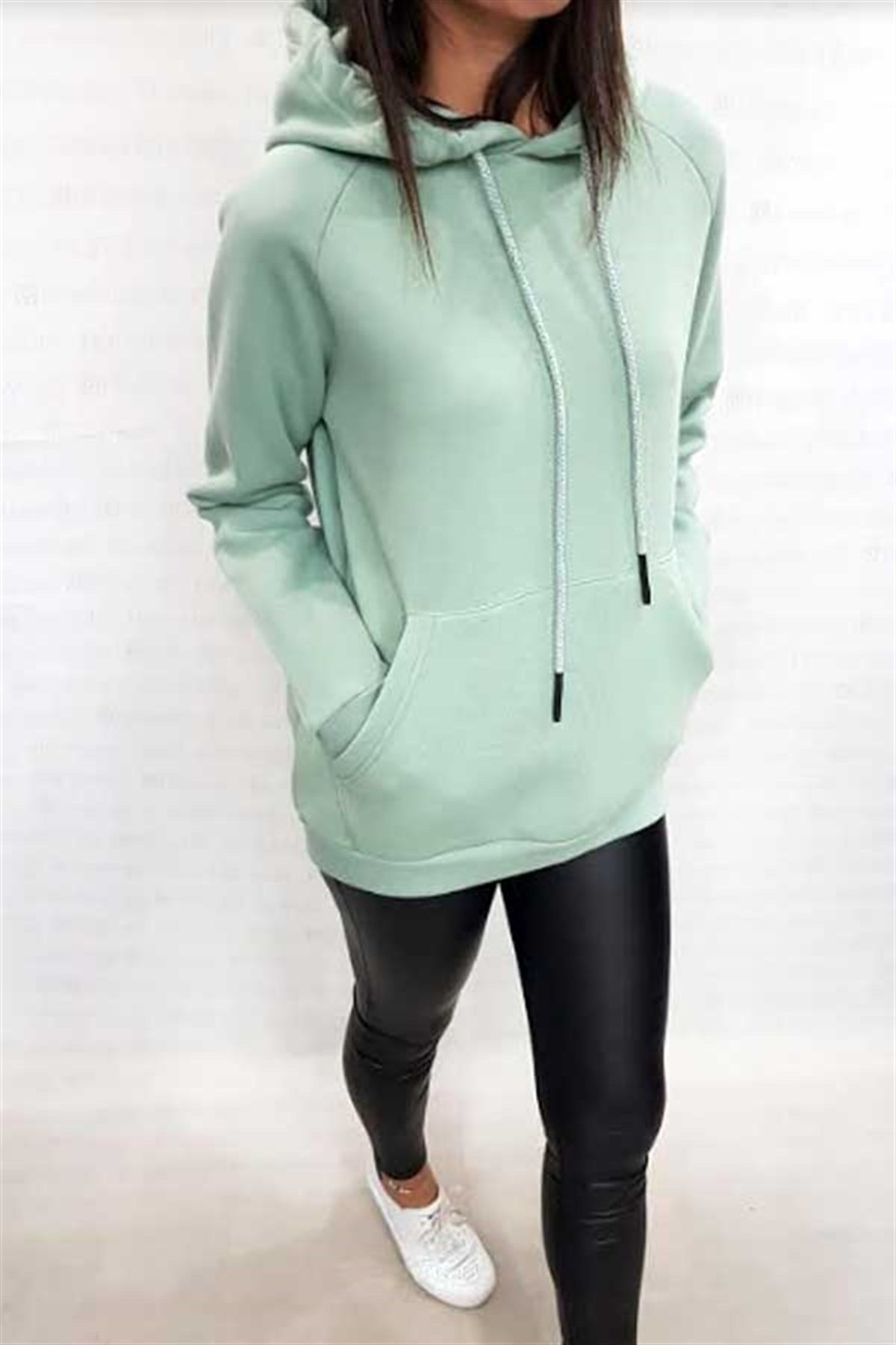 Kanguru Cepli Kapşonlu Sweatshirt
