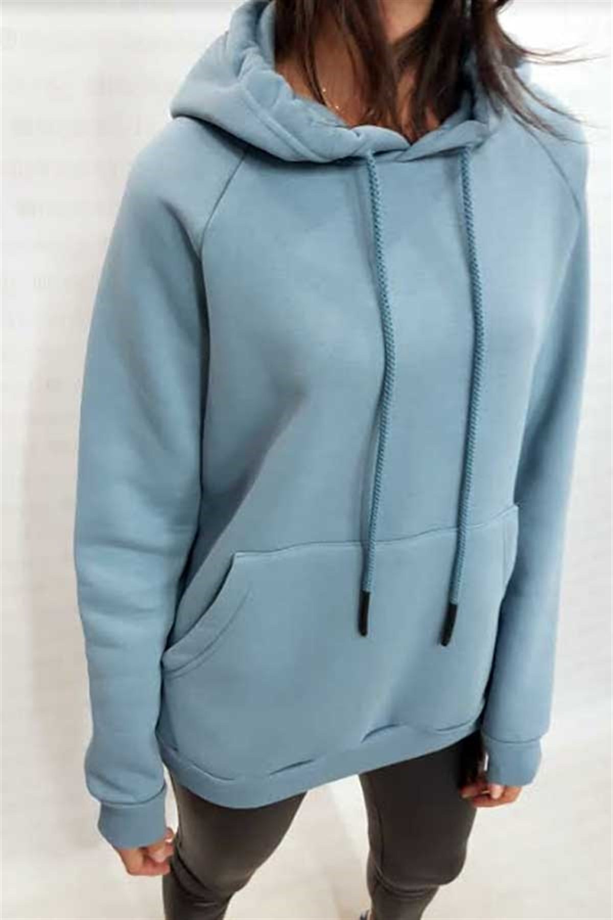 Kanguru Cepli Kapşonlu Sweatshirt