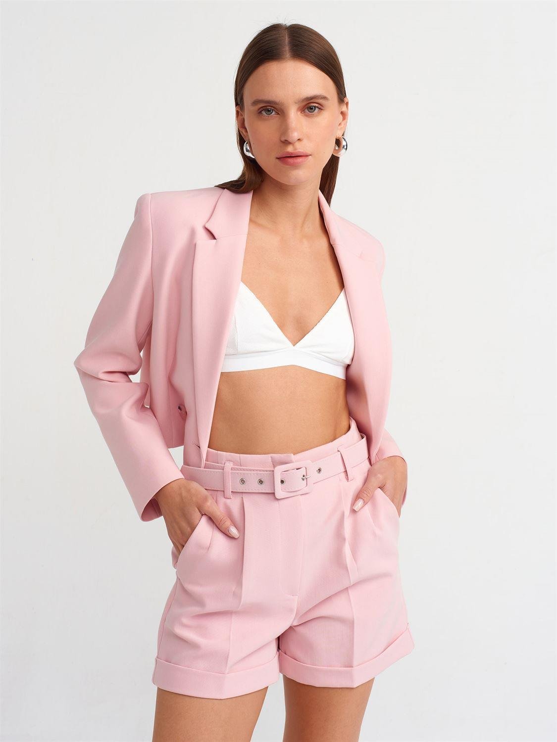 Kaplama Kemerli Pembe ŞortÇOK SATANLAR