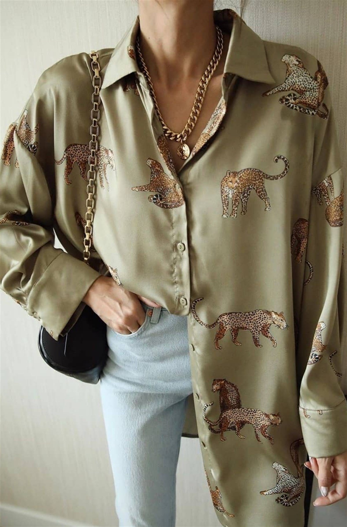 Kaplan Print Tunik Gömlek