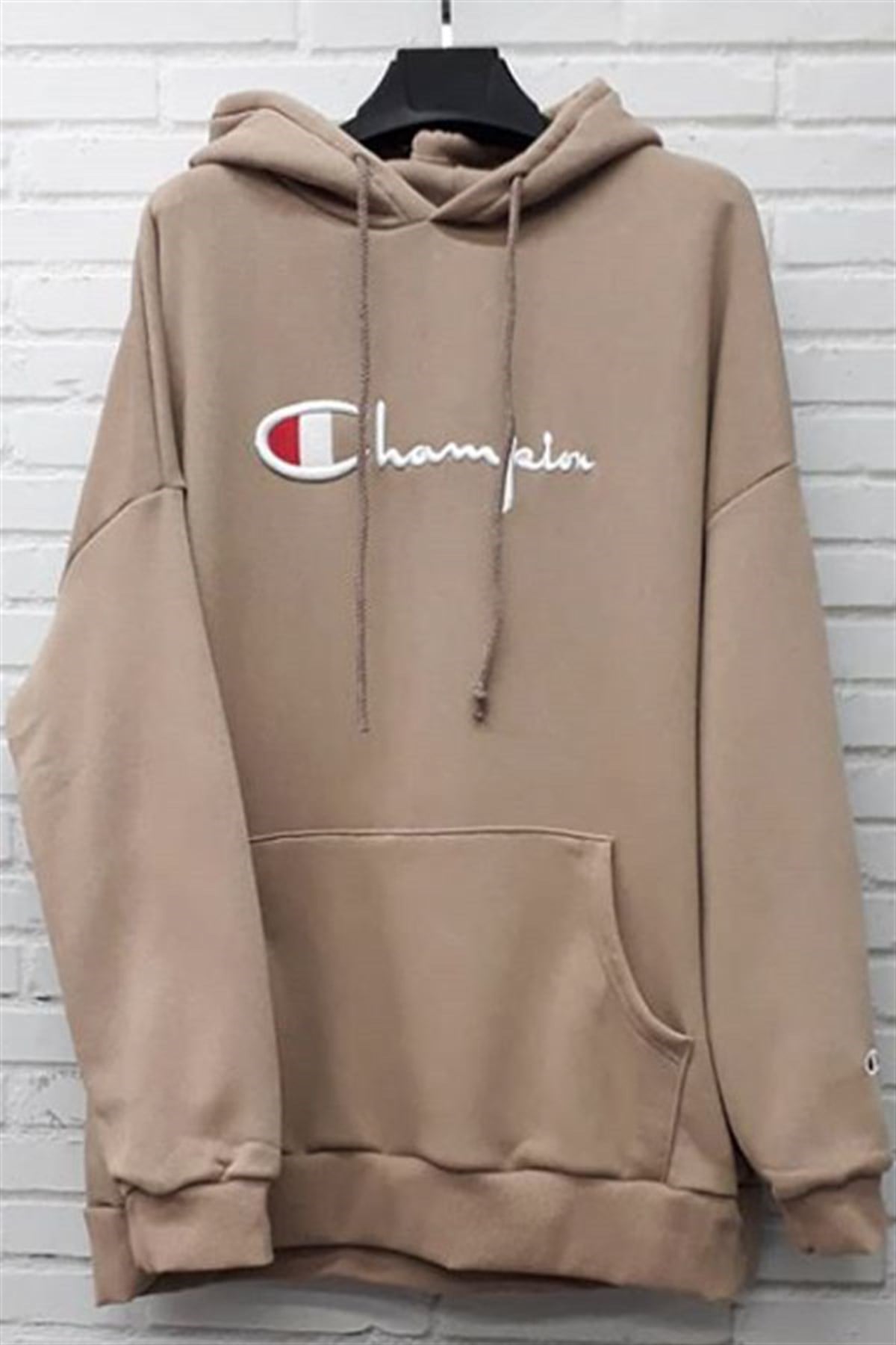 Kapşonlu Champion Vizon Sweatshirt