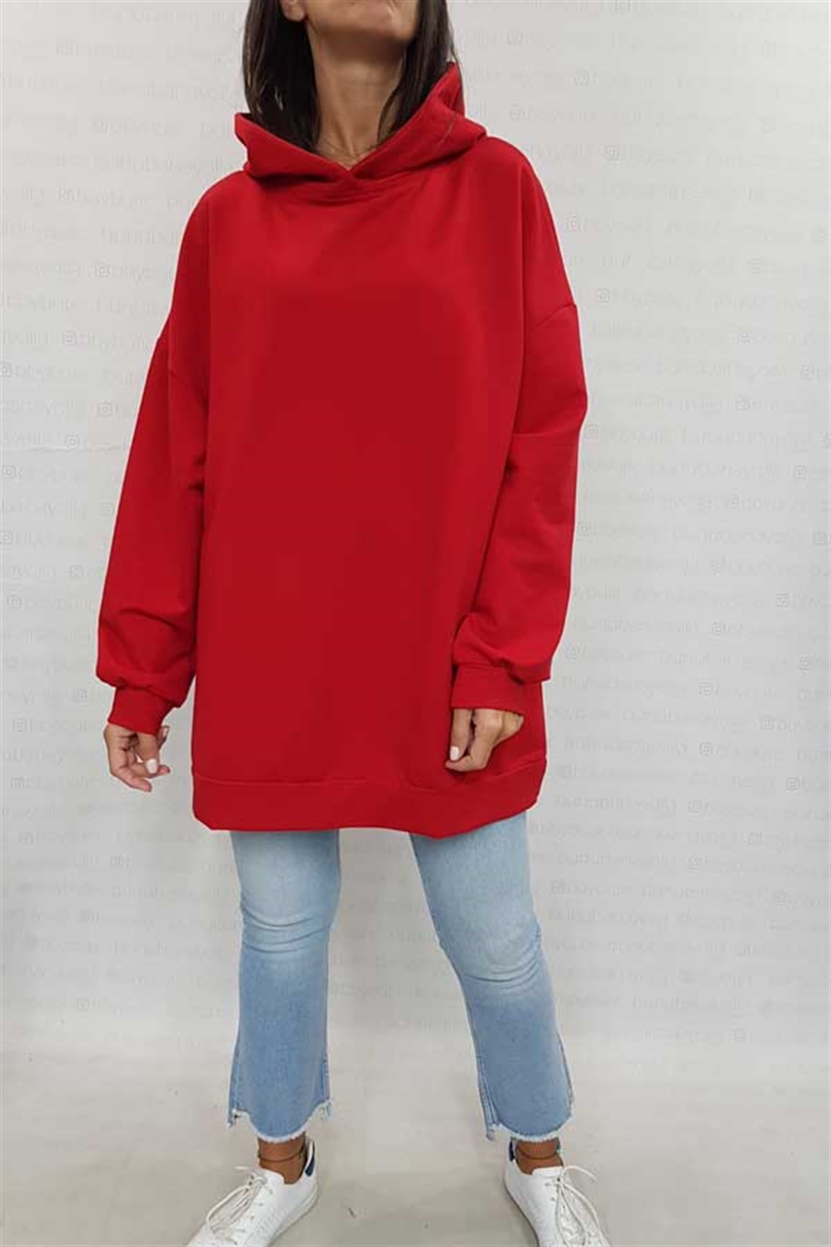 Kapşonlu Oversize Sweat
