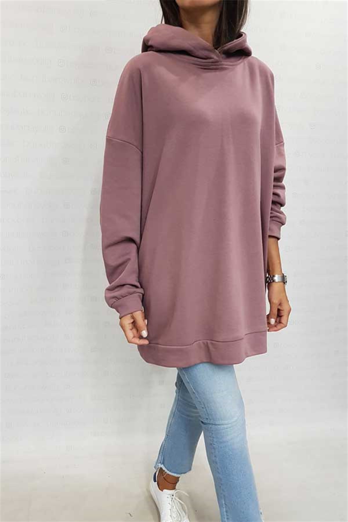 Kapşonlu Oversize Sweat