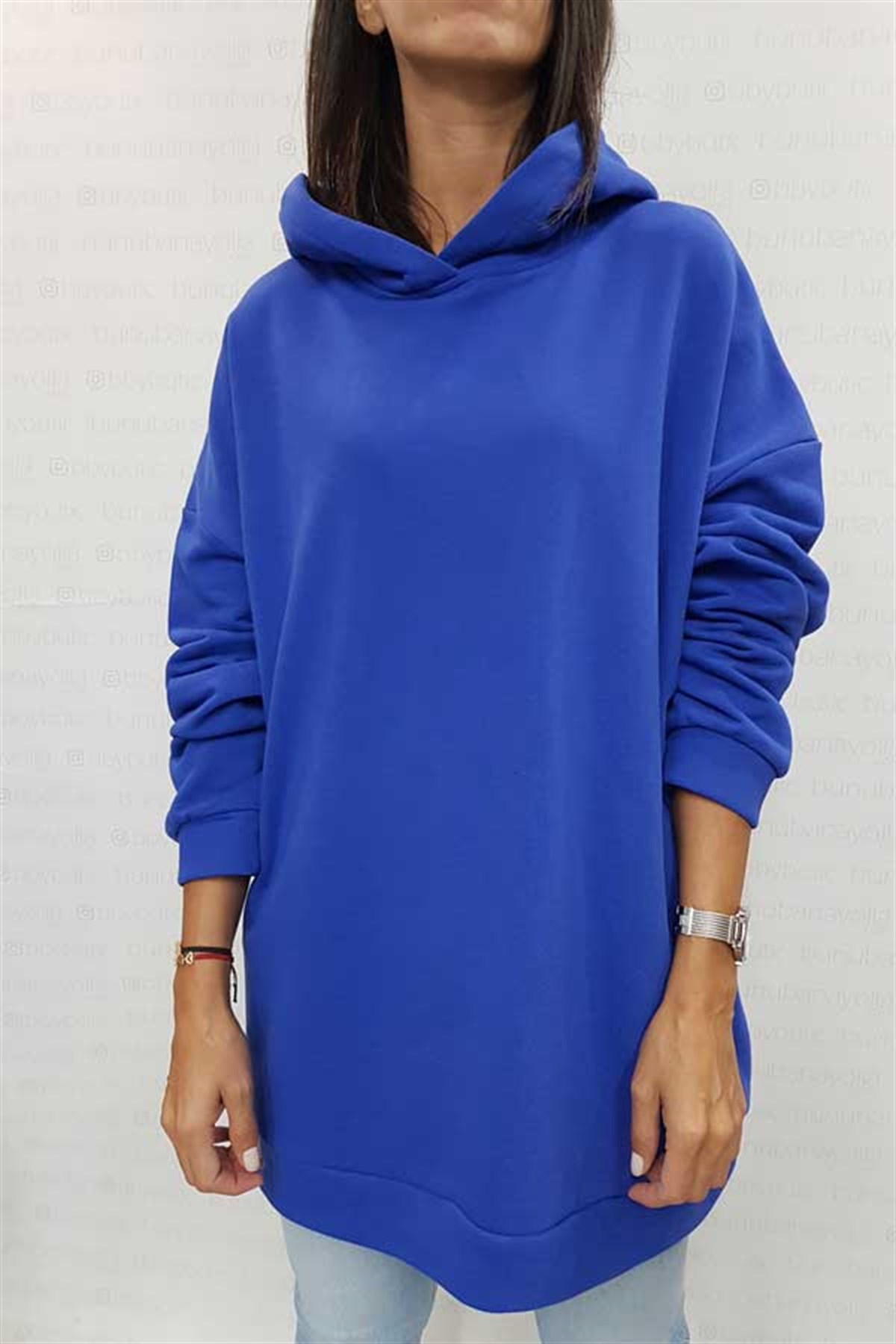 Kapşonlu Oversize Sweat