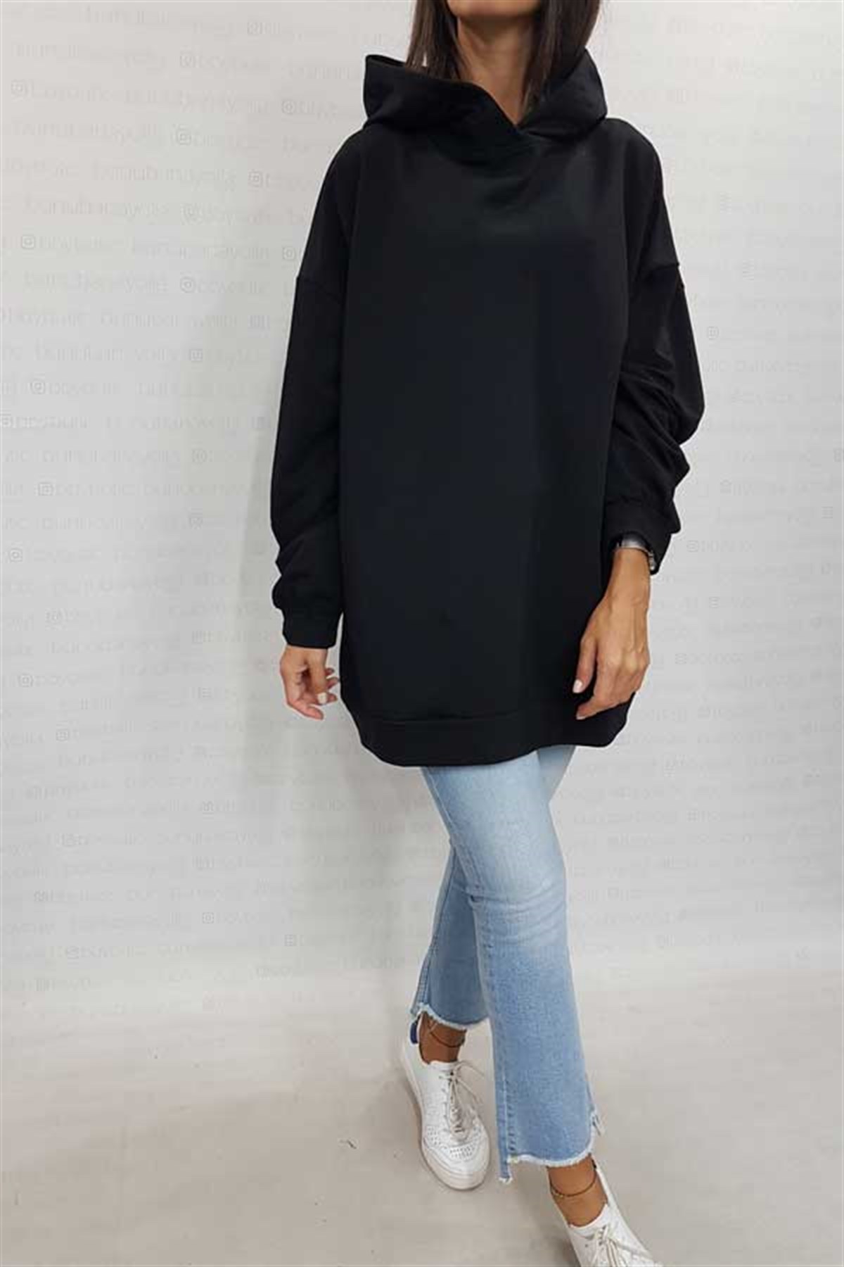 Kapşonlu Oversize Sweat