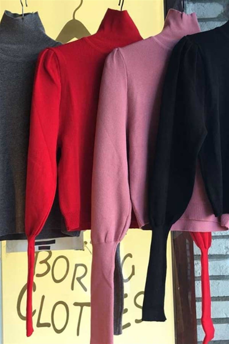 Karpuz Kol Balıkçı Triko