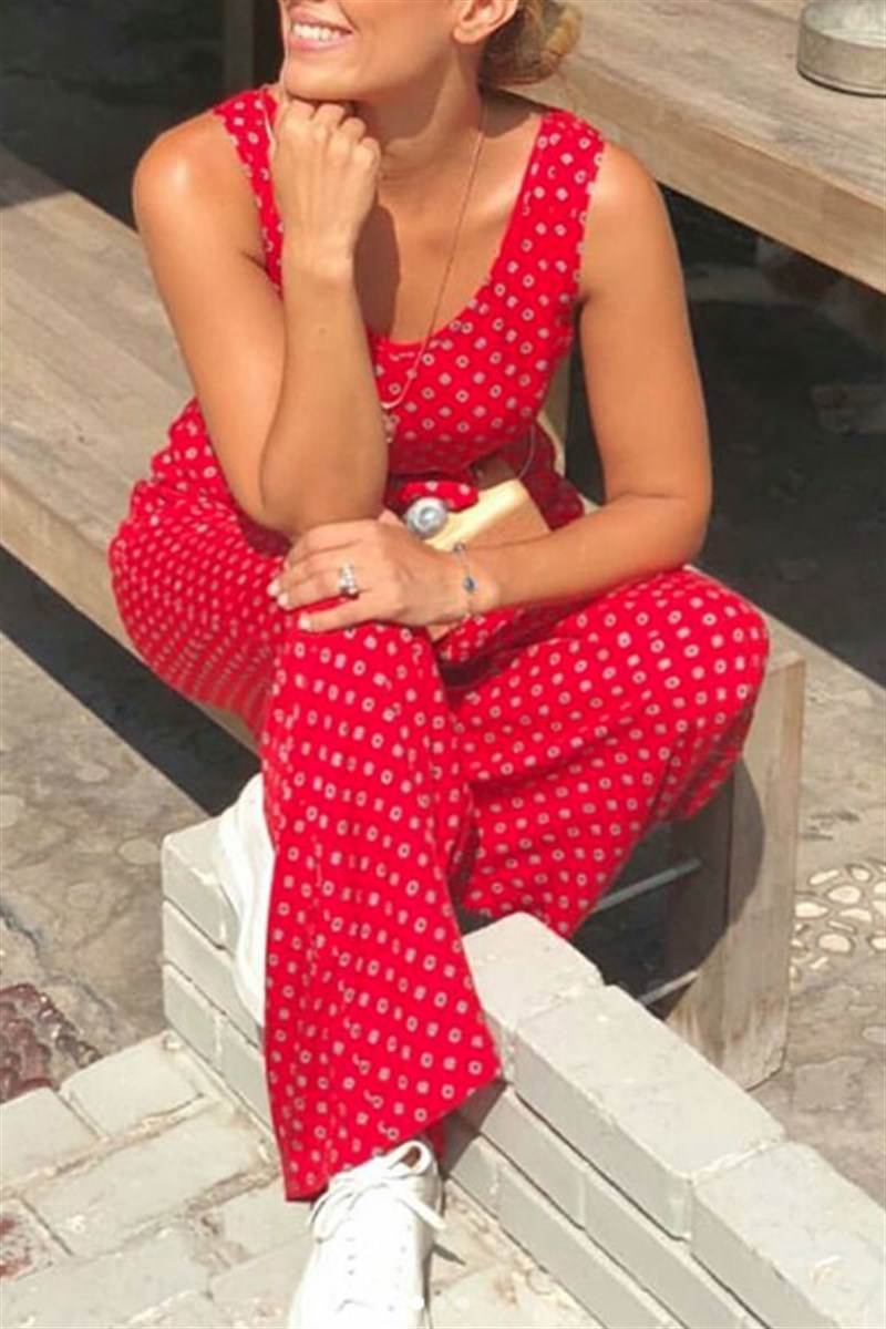 Kendinden Kuşaklı Çıtır Desen Tulum