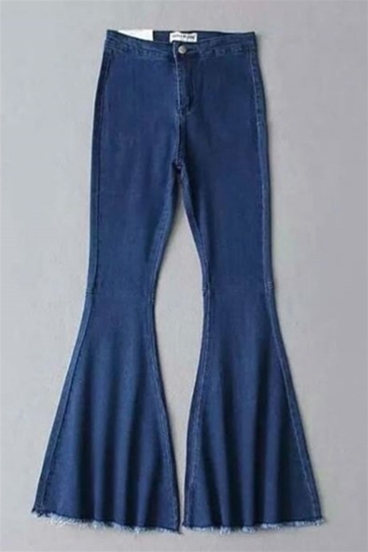 Kesik İspanyol Paça Likralı Kot Pantalon