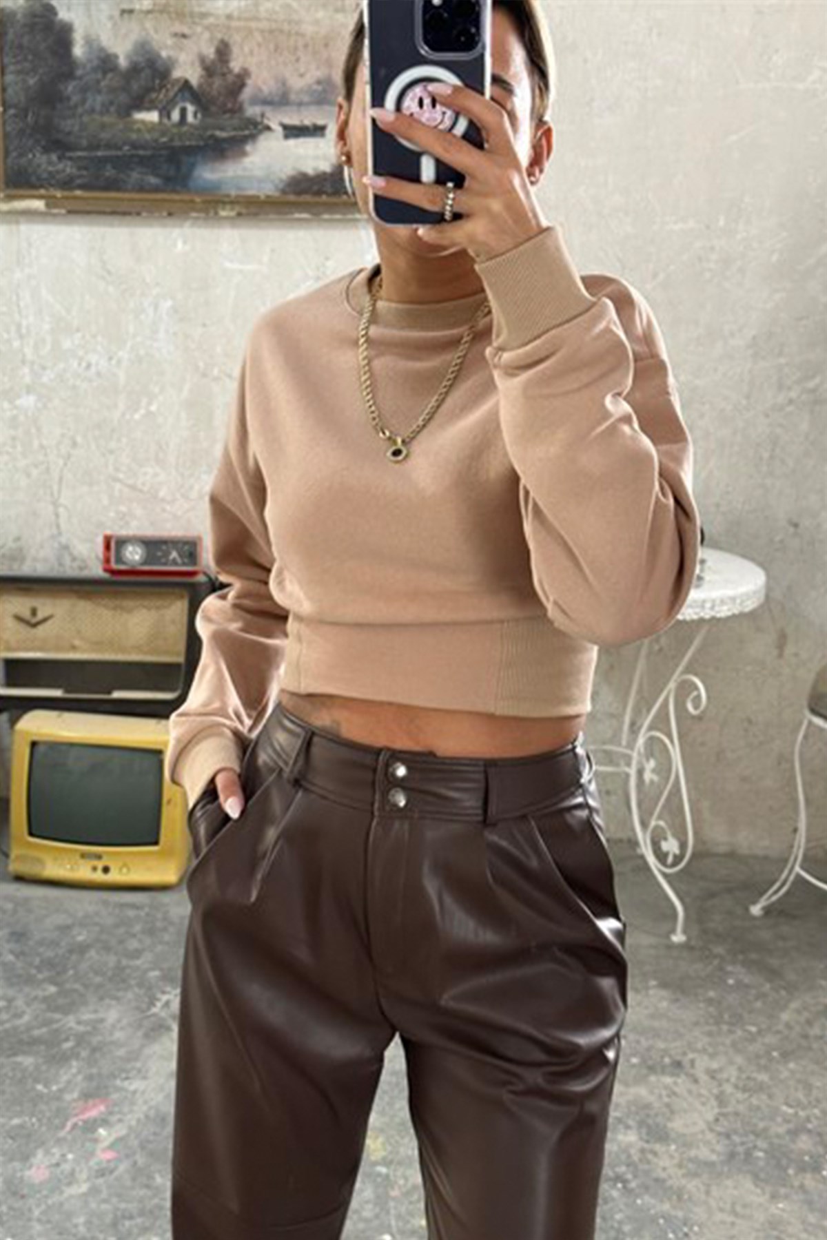 Korse Bel Bej SweatshirtSWEATSHİRT