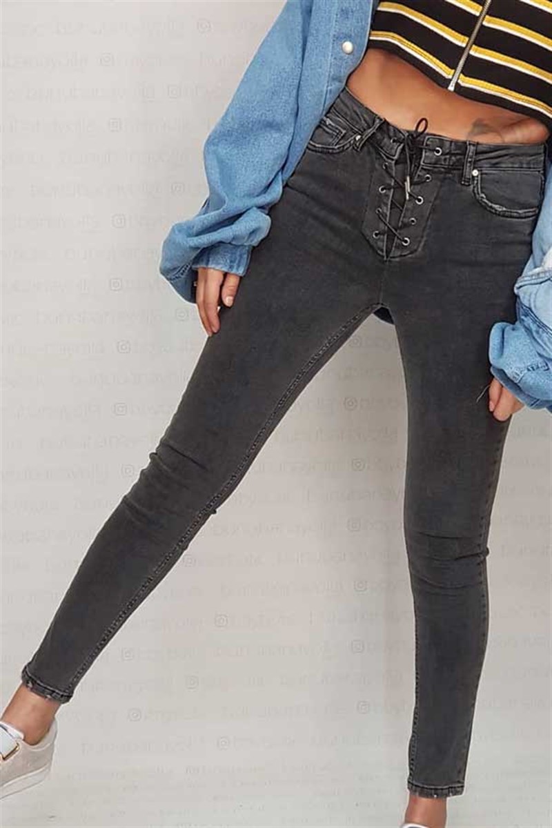 Korse Belli Füme Skinny Jean
