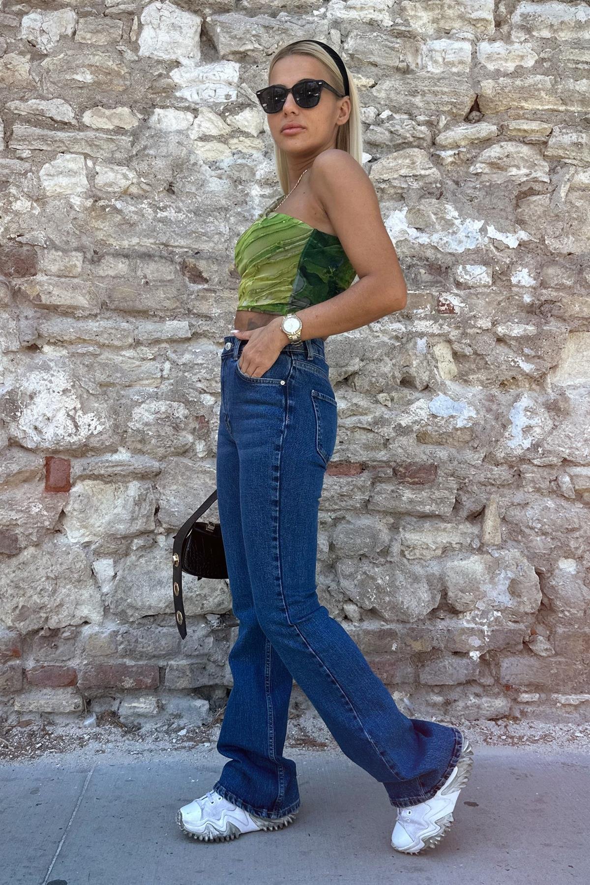 Koyu Mavi Flare JeanJEAN