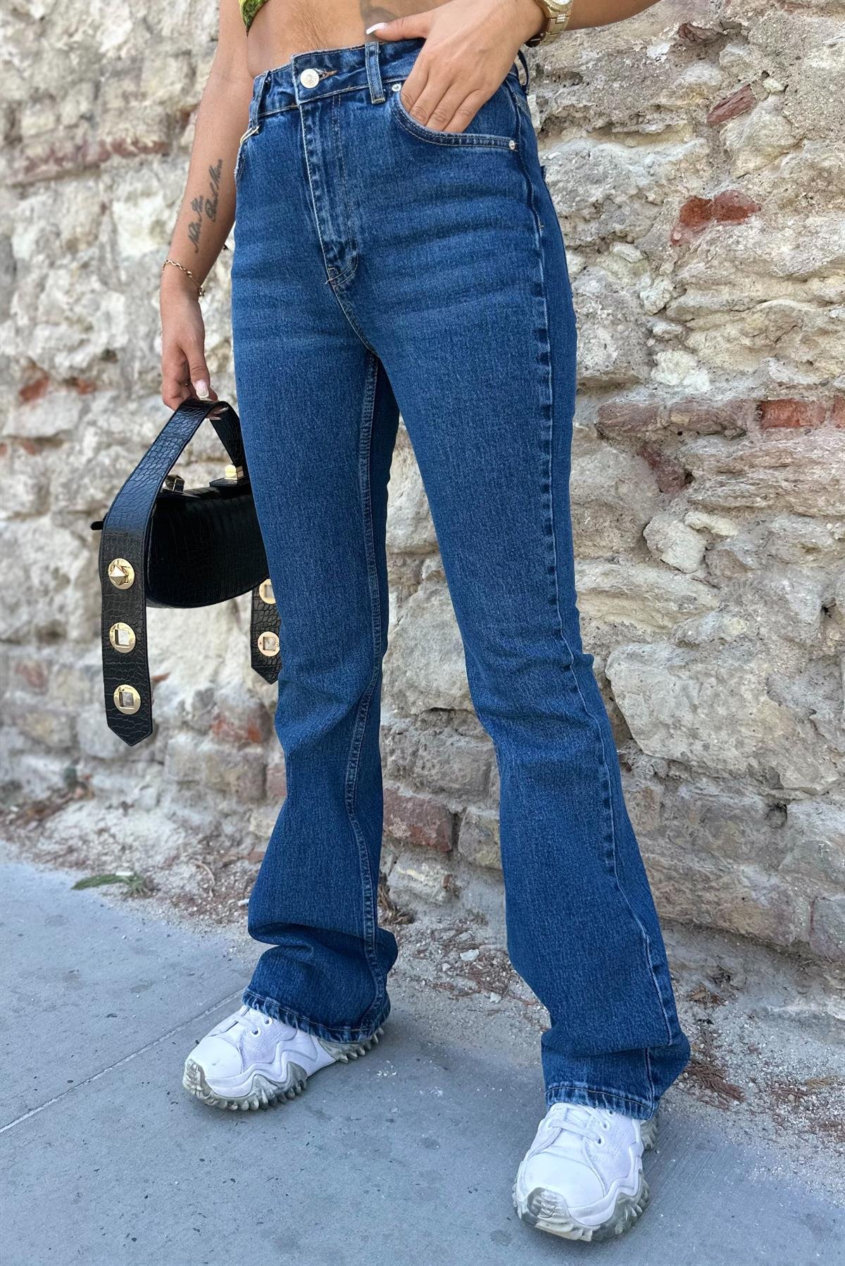 Koyu Mavi Flare JeanJEAN