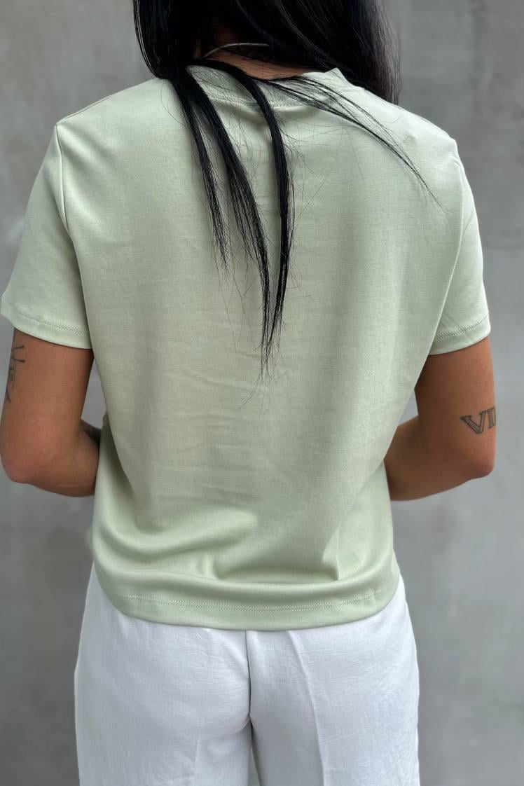 Küçük Kalpli Mint Basic TshirtTSHİRT