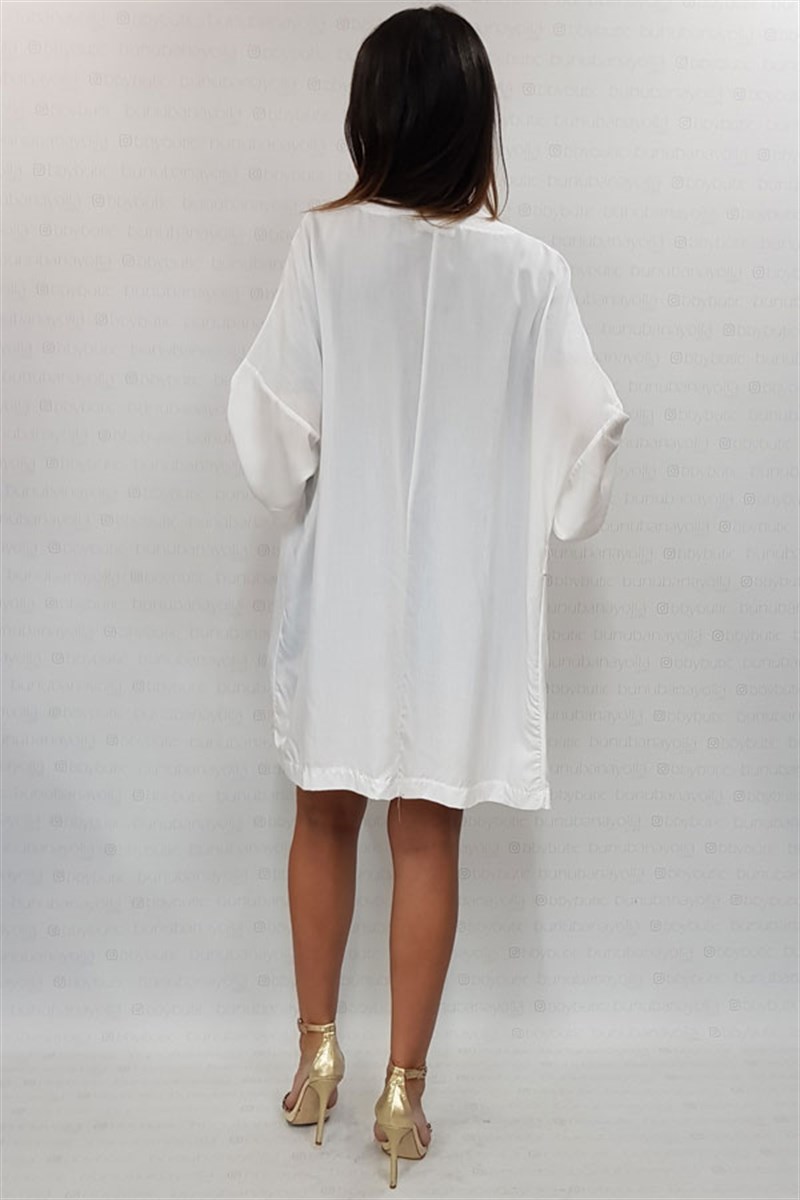 Kuşaklı Kimono Ceket