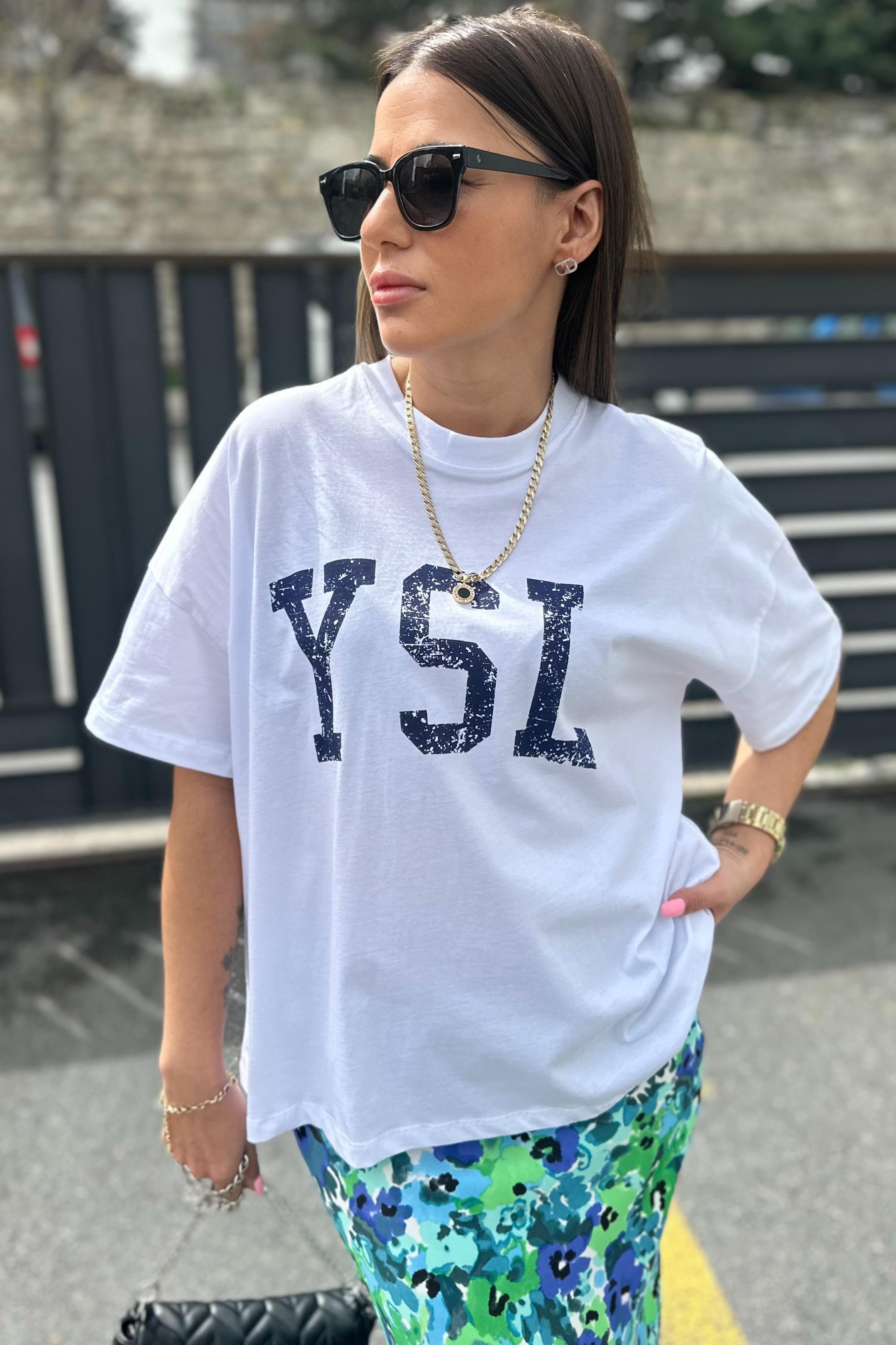 Lacivert Baskı Logolu TshirtTSHİRT