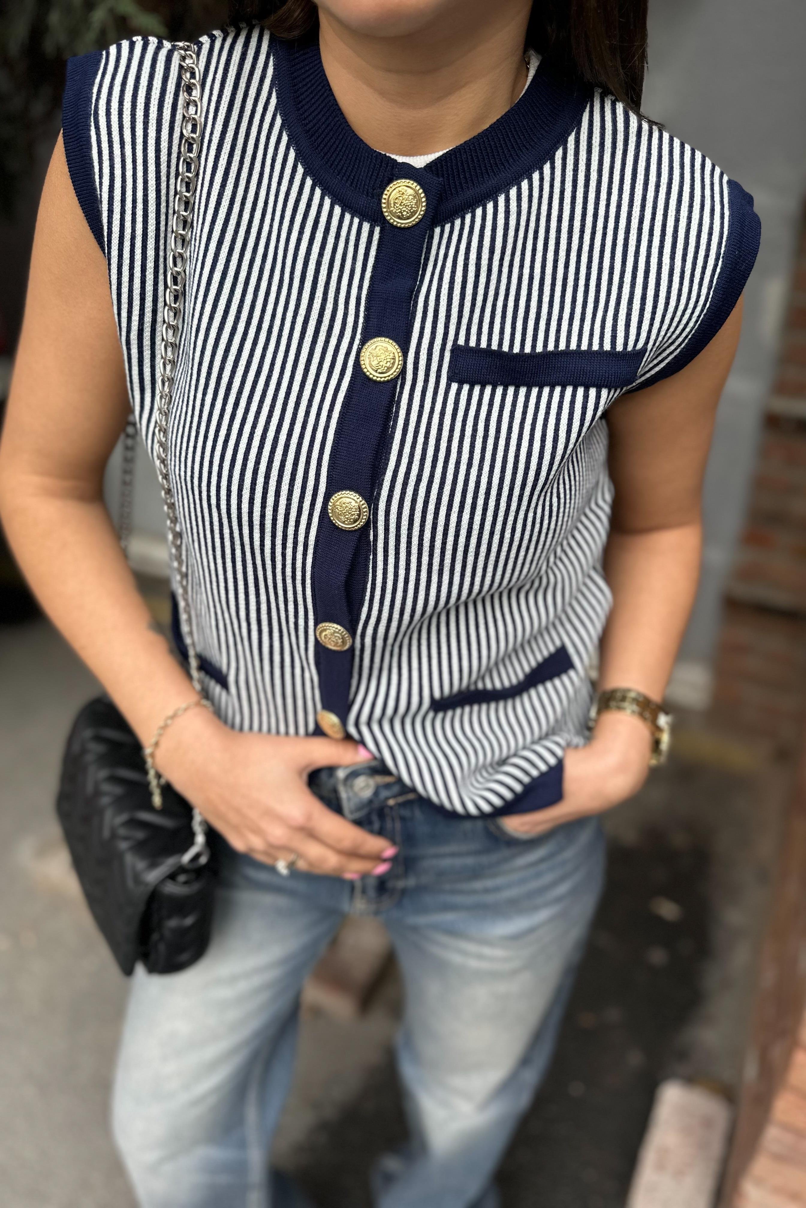 Lacivert Biyeli Triko YelekYENİ GELENLER