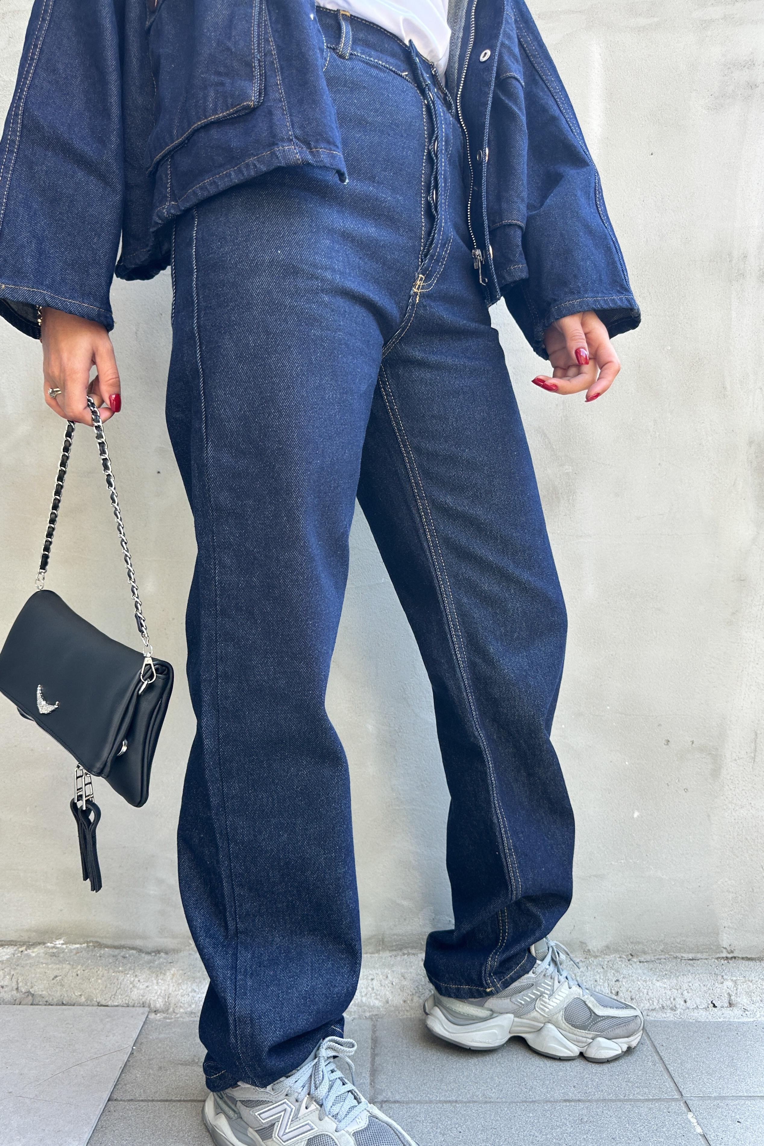 Lacivert Straight Kesim JeanJEAN
