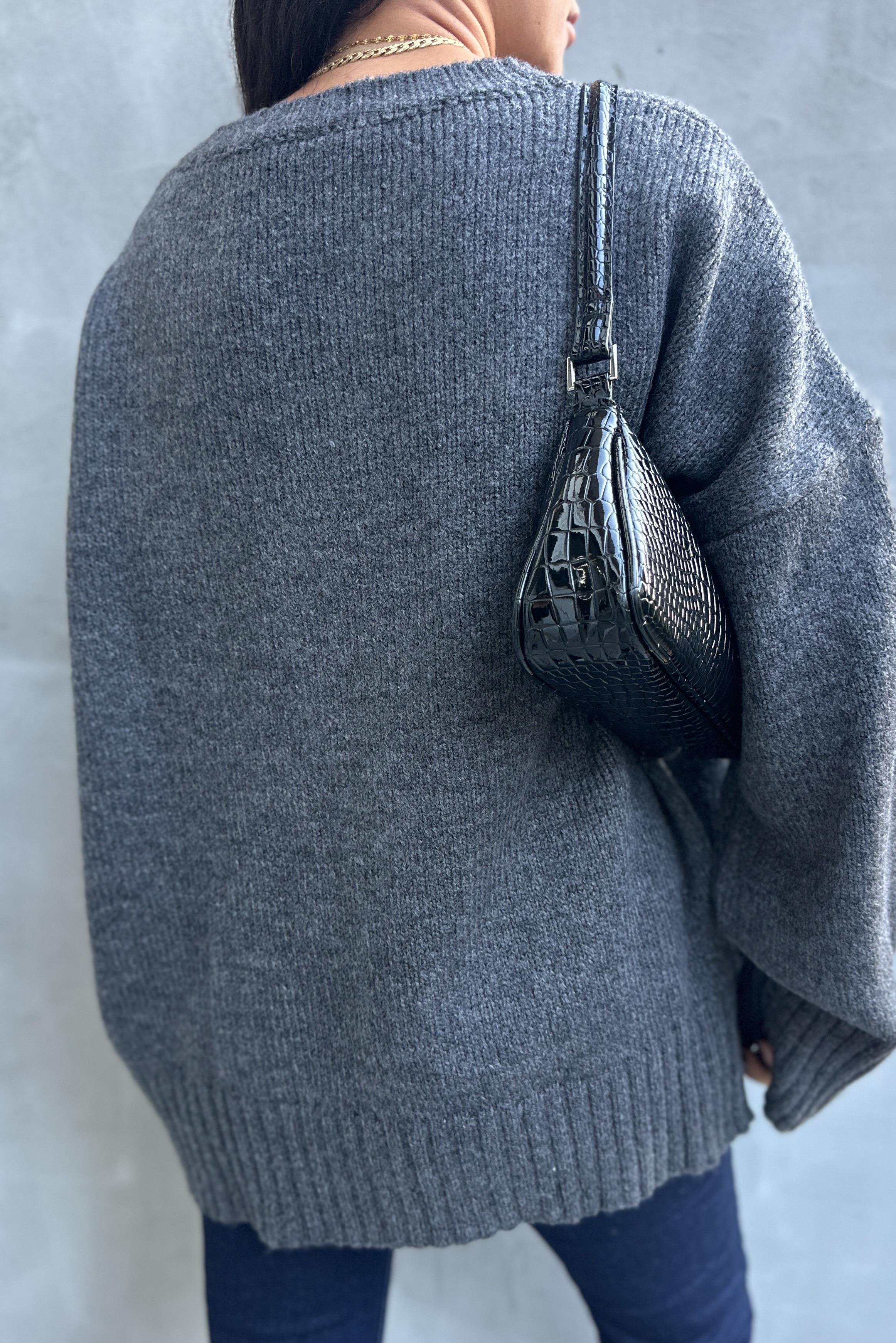 Leopar Ayıcıklı Oversize KazakKAZAK