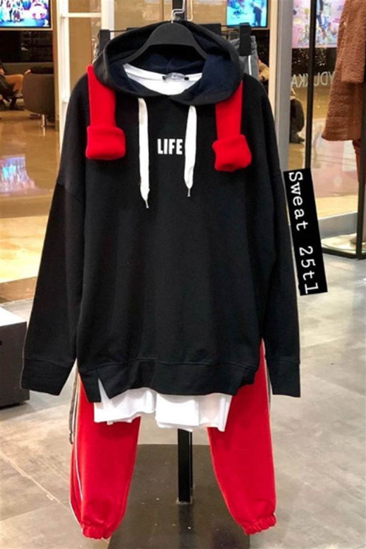 Life Kapşonlu Sweatshirt