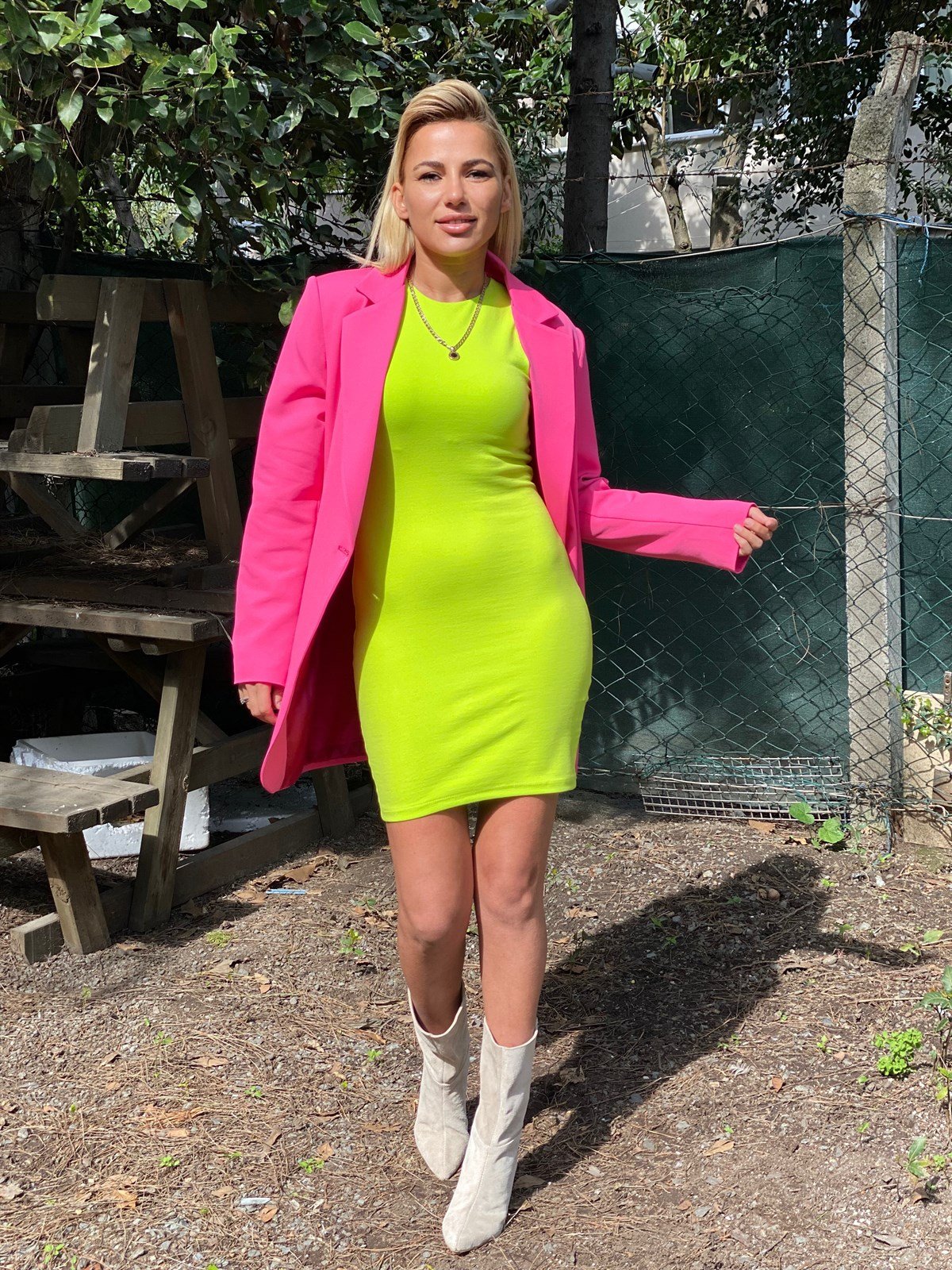 Lime Mini Basic ElbiseELBİSE