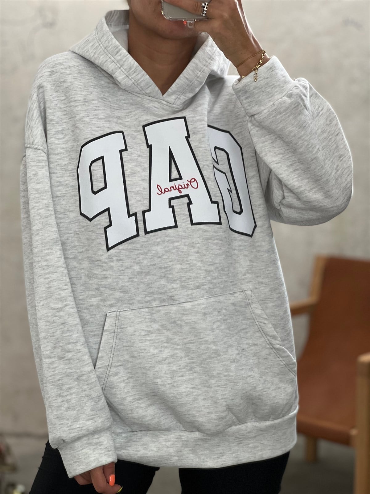 Logolu Gri SweatshirtSWEATSHİRT