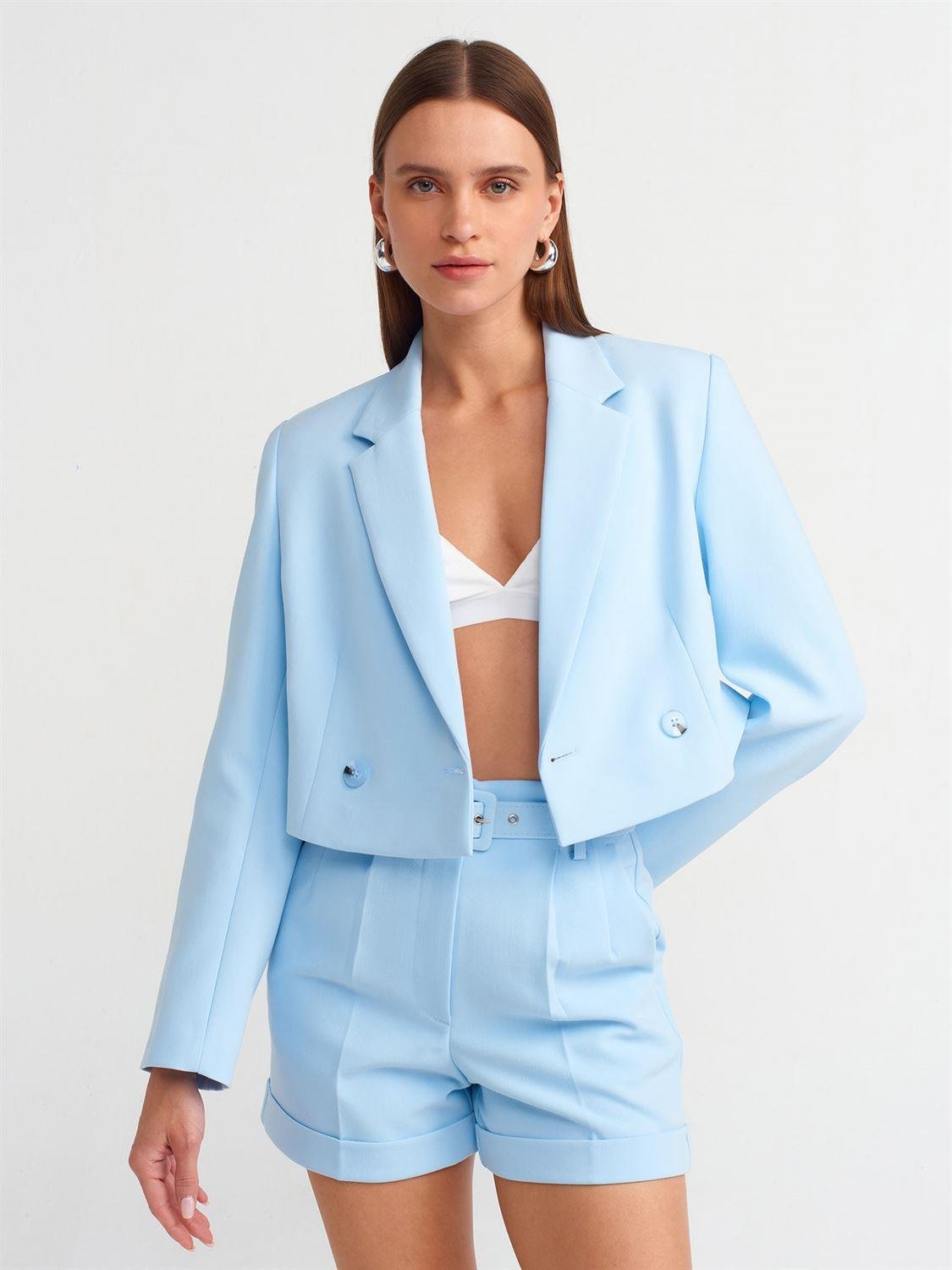 Mavi Crop Blazer CeketÇOK SATANLAR