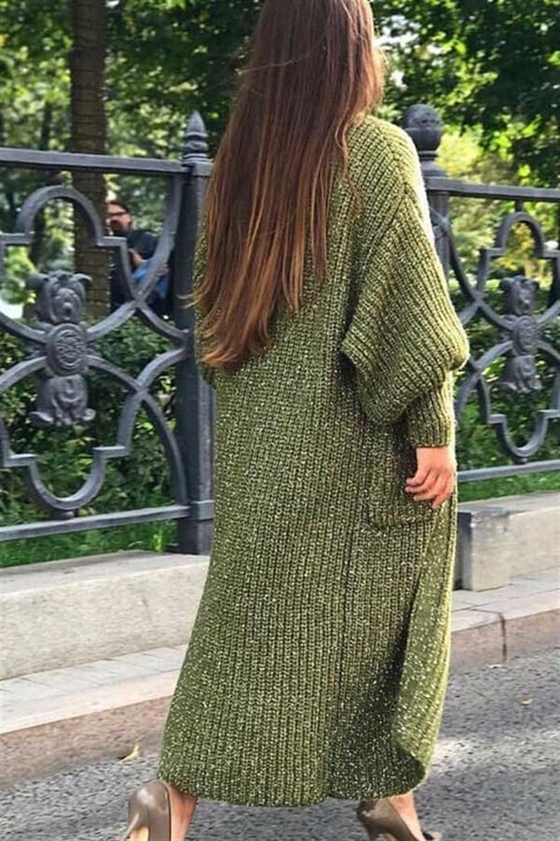 Melanjlı Maxi Hırka